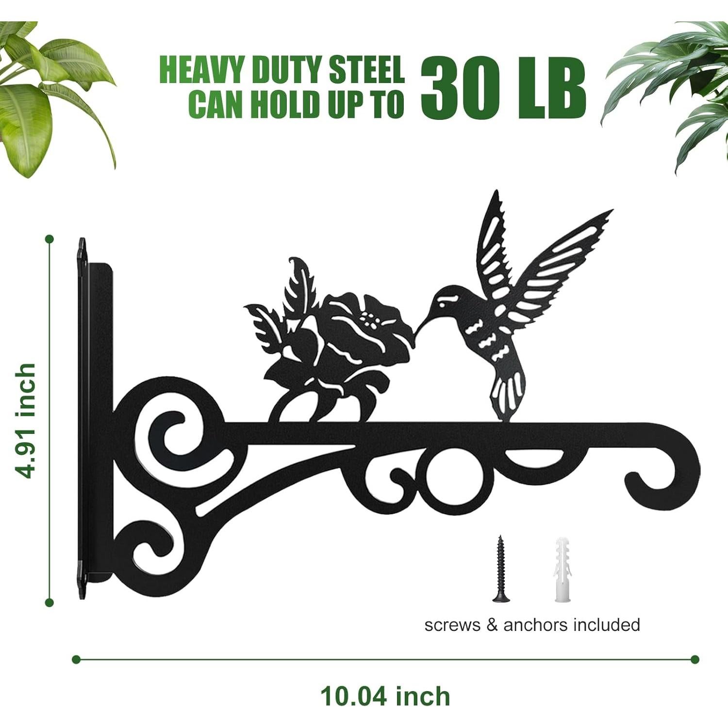 Soportes para Plantas RANRTI de 25.4 cm - Paquete de 2 - Metal