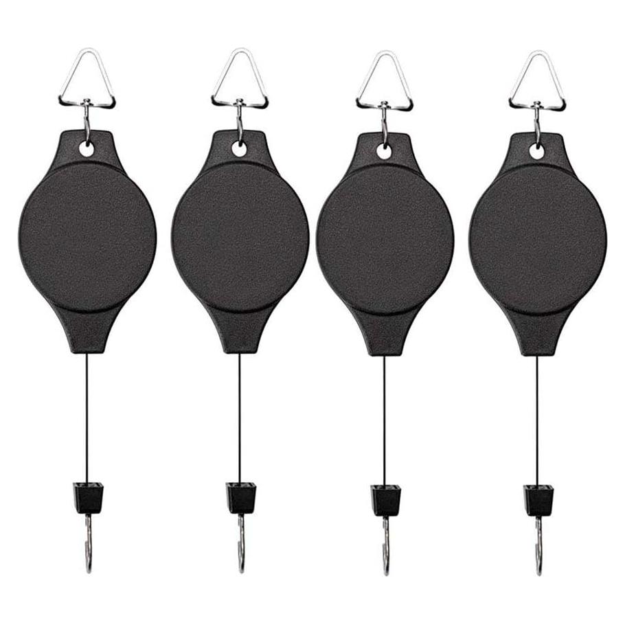 Ganchos para Plantas Lythor con Polea Retráctil - 4 Piezas