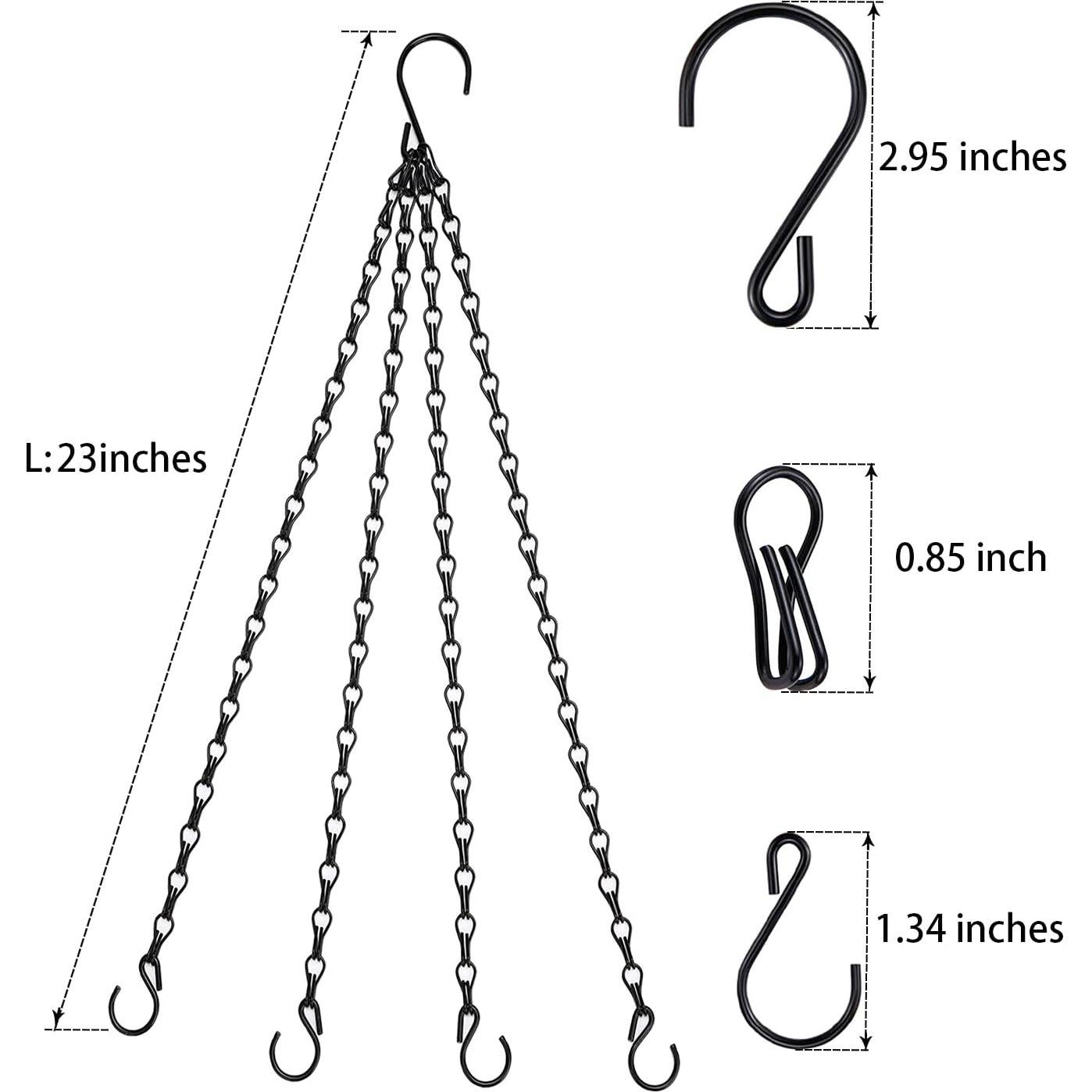 Cadenas Colgantes para Macetas Heybe 58.42 cm 4 Patas Paquete 3