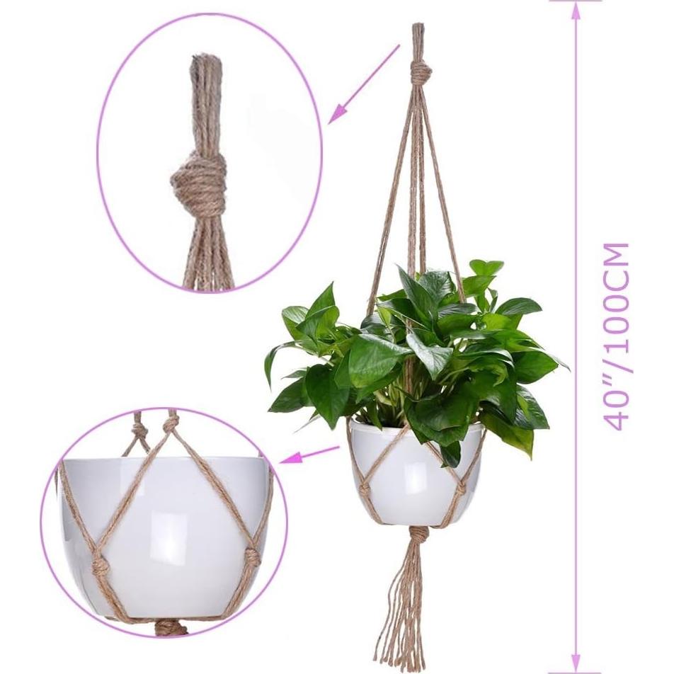 Soporte para Plantas Kicovitifa 10 Piezas 101.6 cm Yute Natural