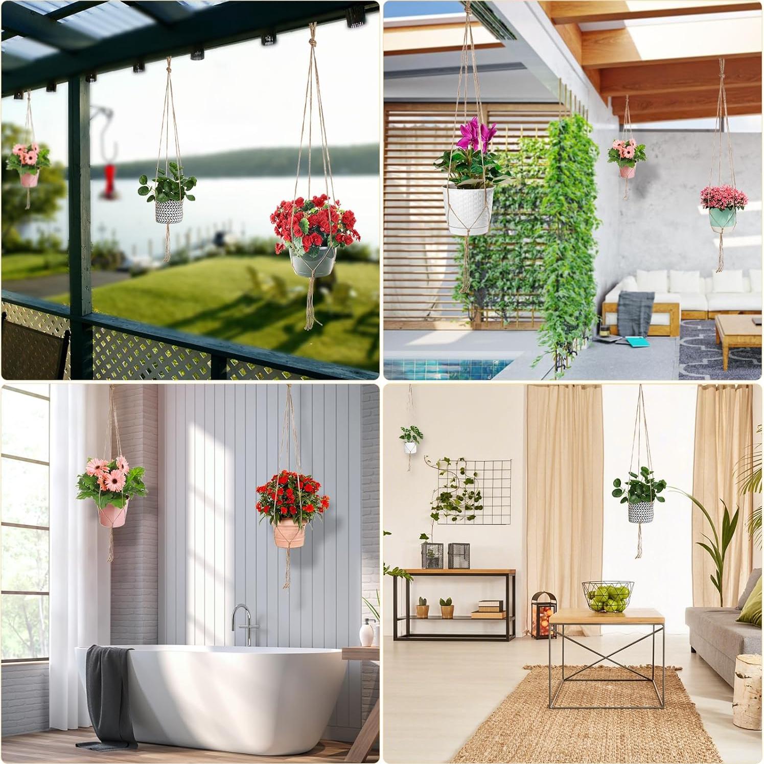 Soporte para Plantas Kicovitifa 10 Piezas 101.6 cm Yute Natural