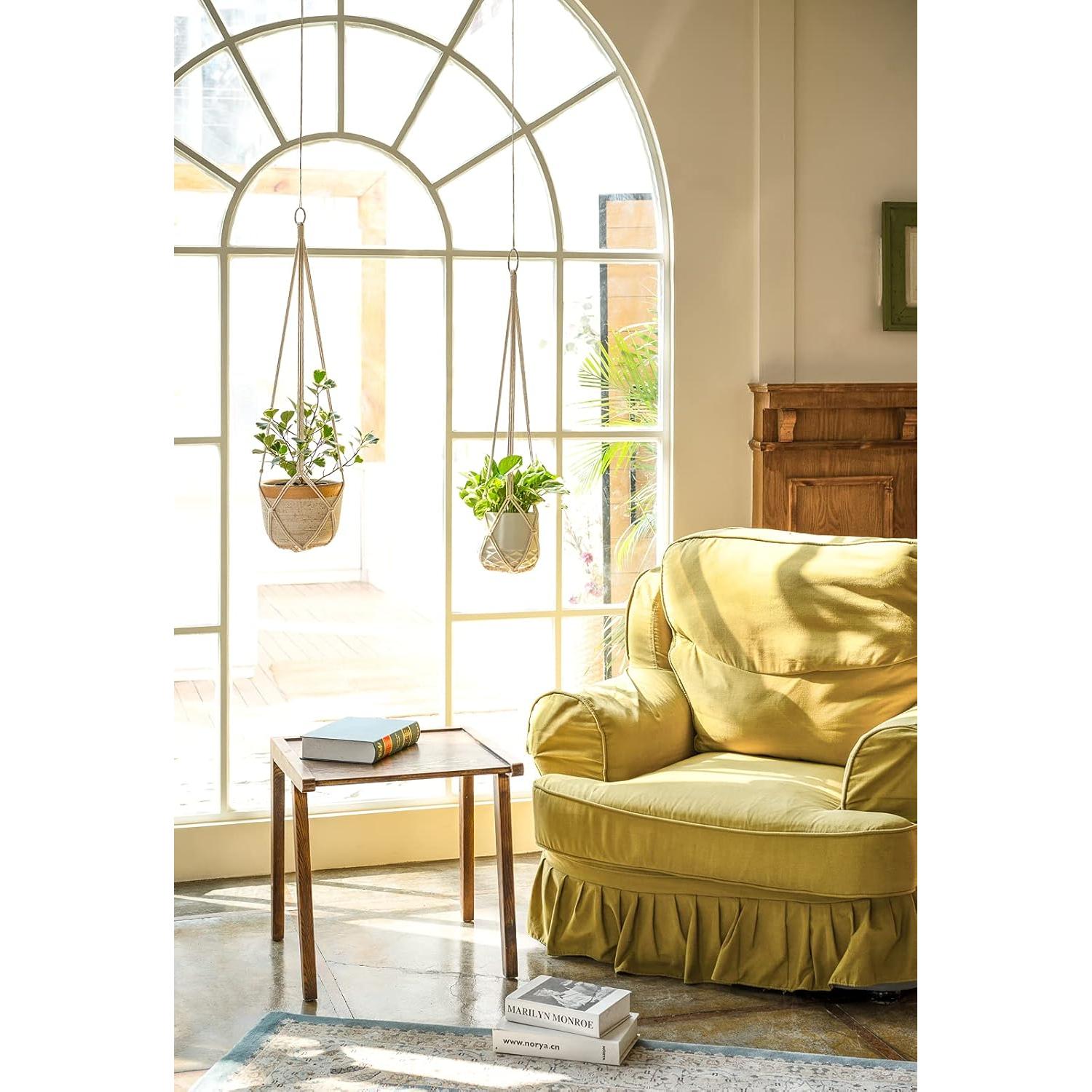 Colgador de Plantas de Macramé Dahey, 88.9 cm, Juego de 2