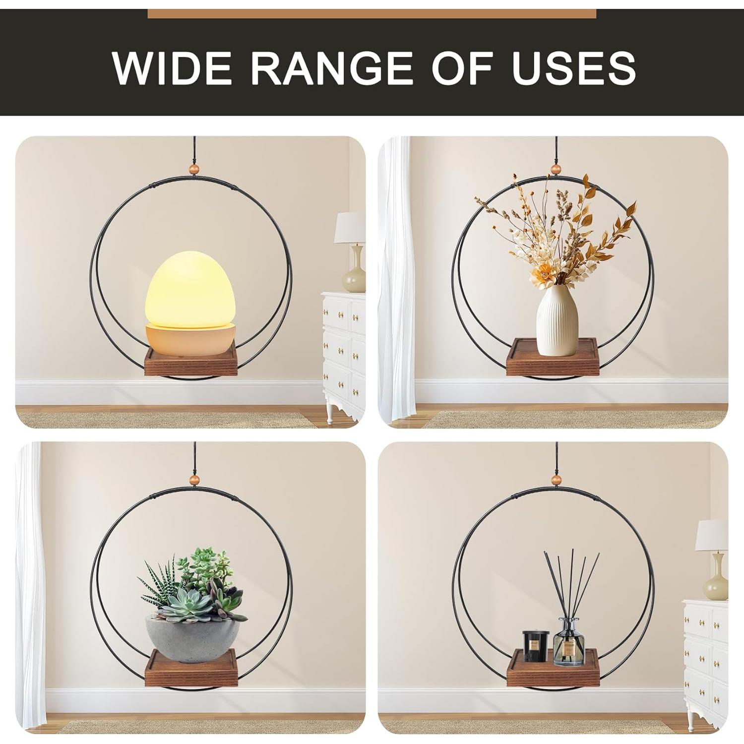 Soporte Colgante para Plantas Vigordream - Estilo Bohemio Negro