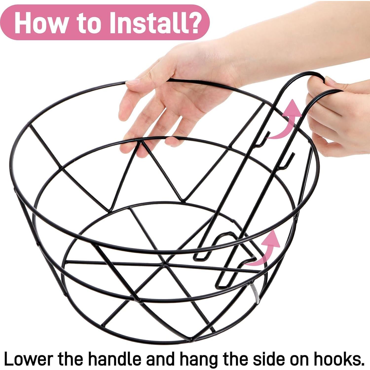 Soportes para Macetas Colgantes Pumtus - Paquete de 3, Hierro 25.4 cm