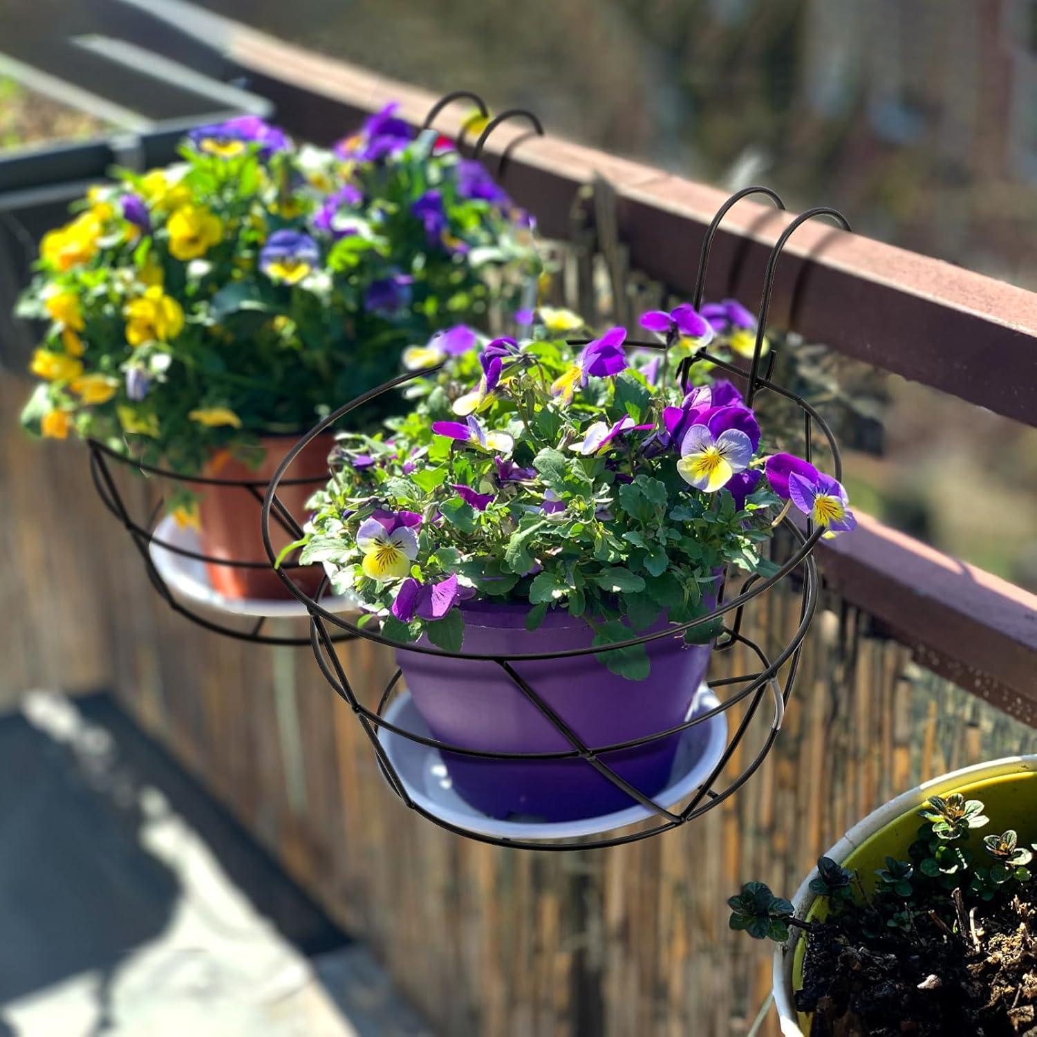 Soportes para Macetas Colgantes Pumtus - Paquete de 3, Hierro 25.4 cm