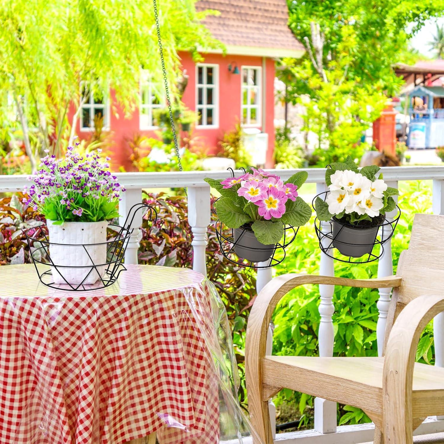 Soportes para Macetas Colgantes Pumtus - Paquete de 3, Hierro 25.4 cm