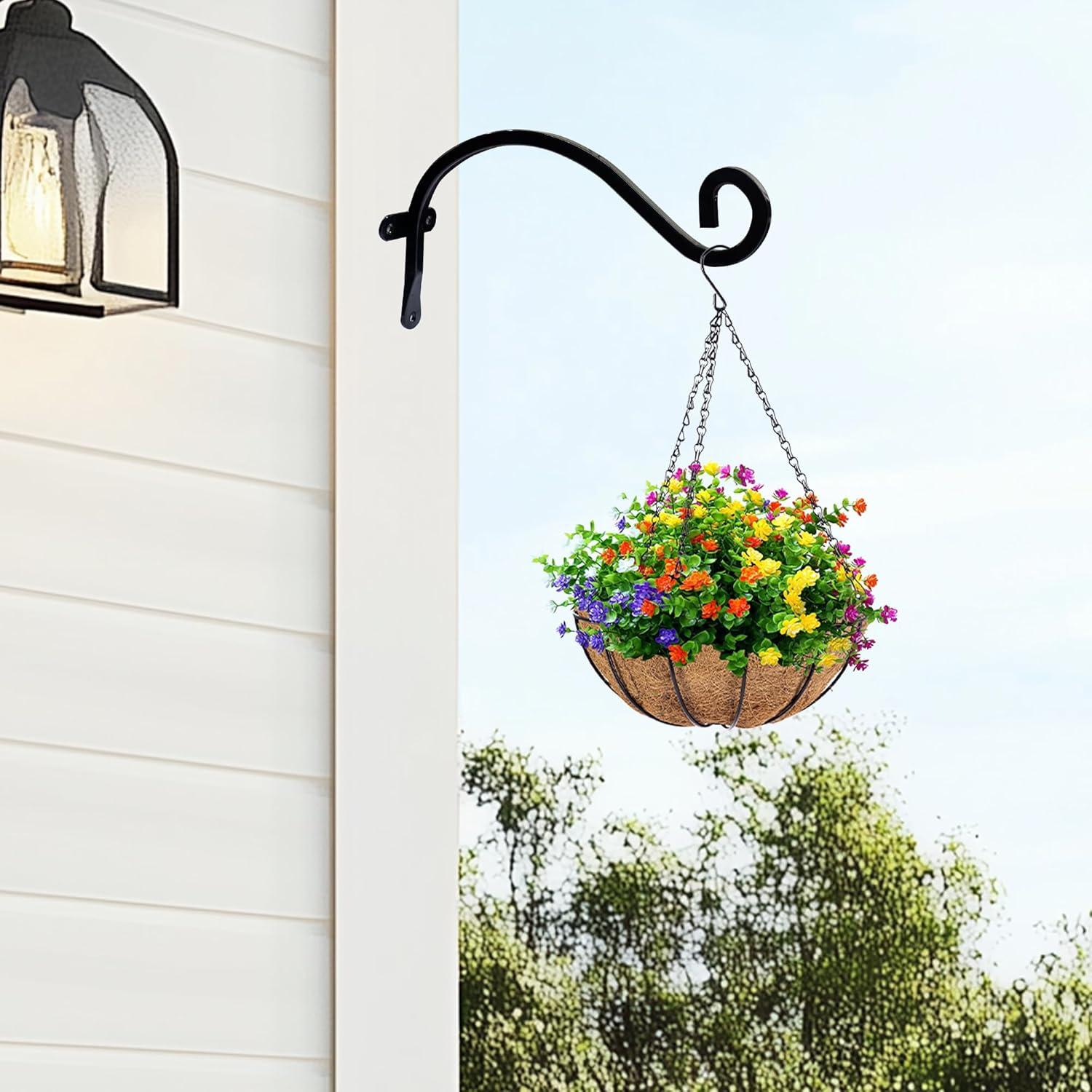 Soporte para Plantas Colgantes Hourleey 20.32 cm 2 Pack Metal Negro