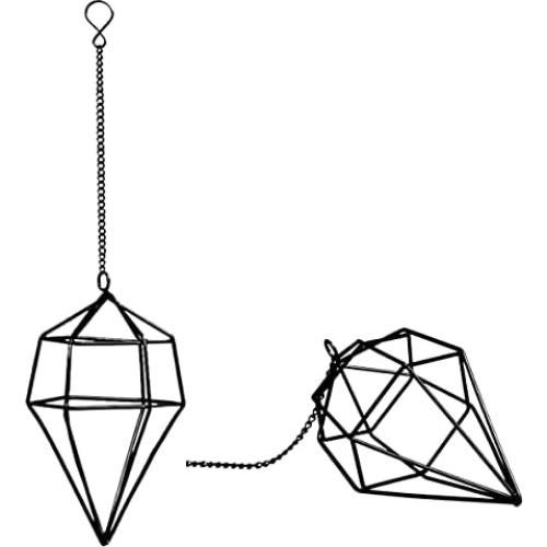 Soporte Colgante para Plantas de Aire 6PCS Metal Negro Himmeli