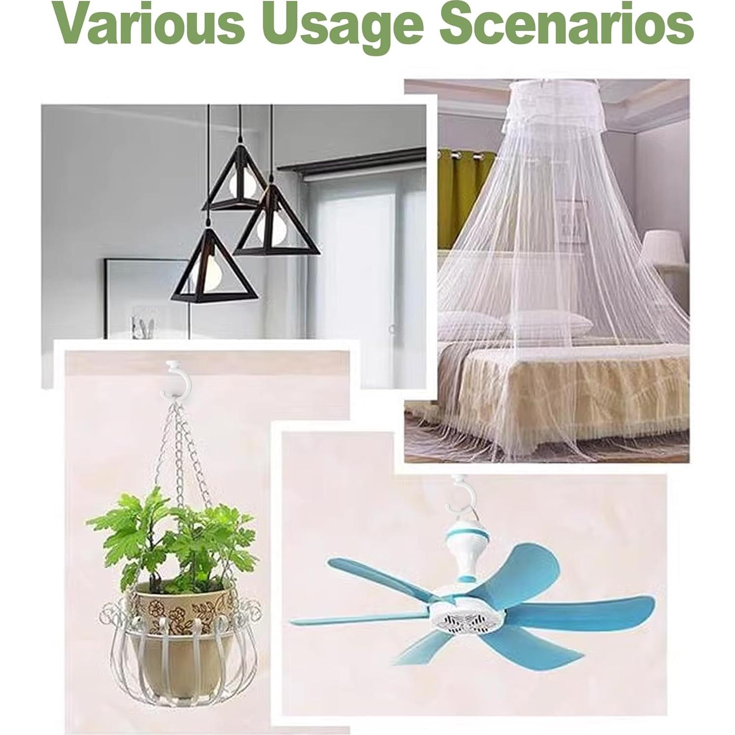 Ganchos de Techo Aidoclip 2 Piezas Alta Resistencia 11.34kg