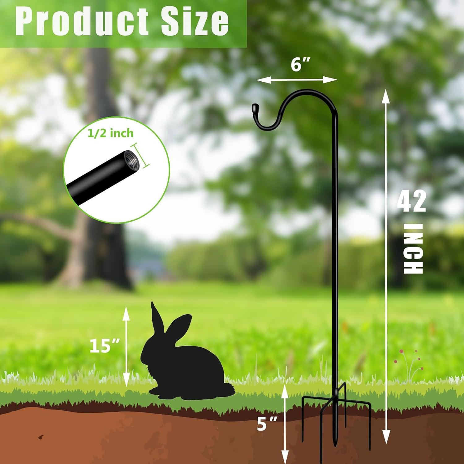 Ganchos de Pastor GATSUNS para Jardín 106.68 cm Ajustables