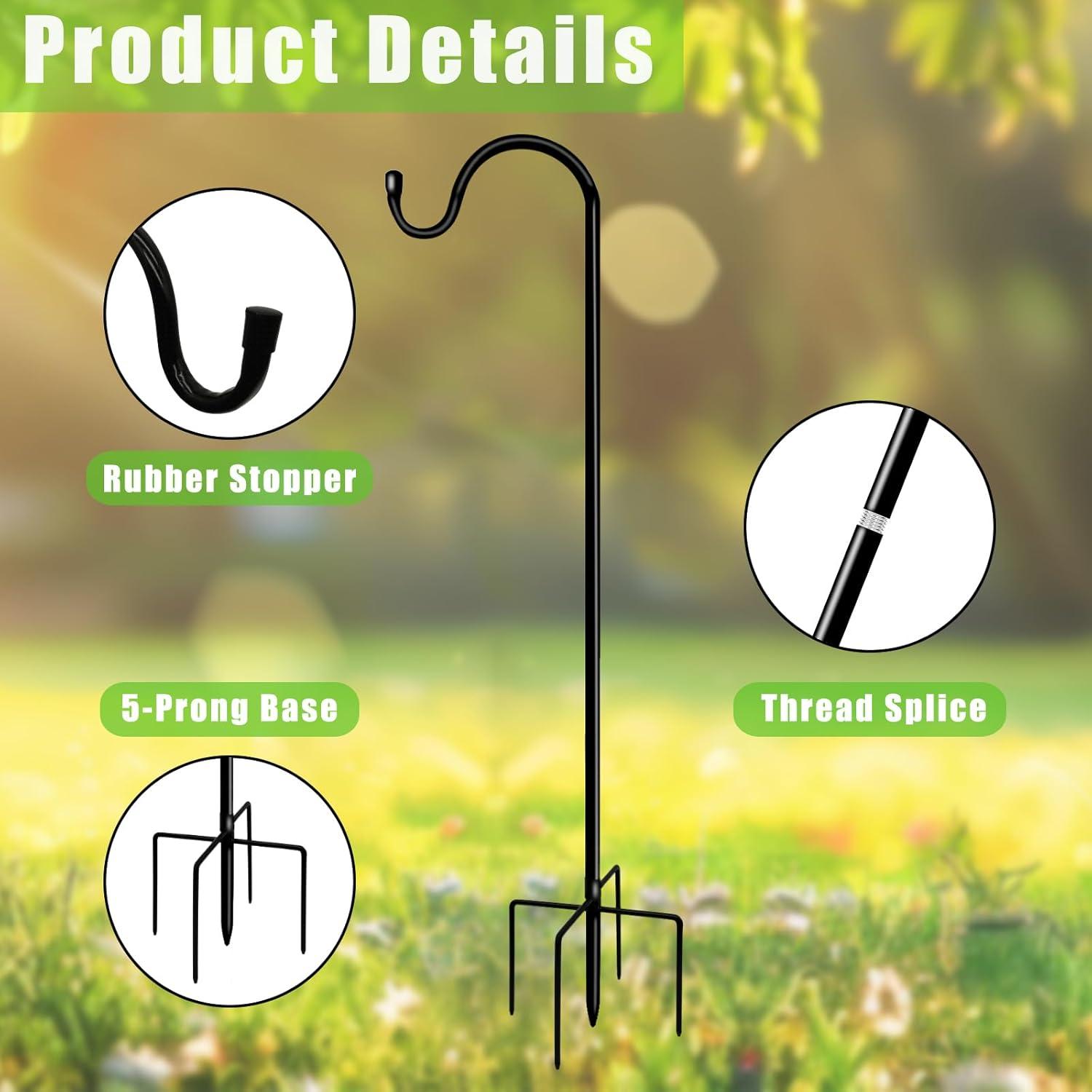 Ganchos de Pastor GATSUNS para Jardín 106.68 cm Ajustables