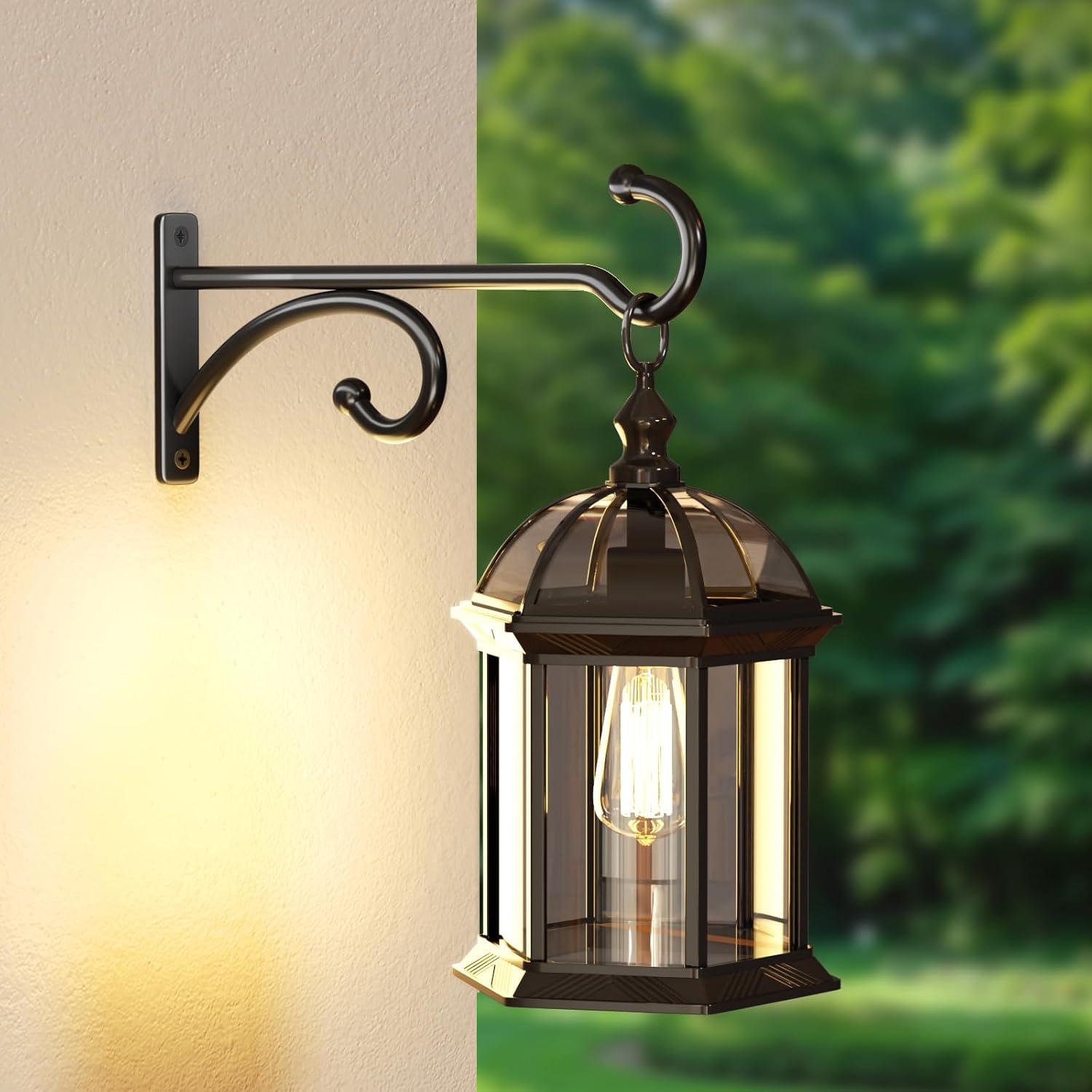 Ganchos de Maceta Pickpiff 20.32 cm Metal Negro 2 Piezas