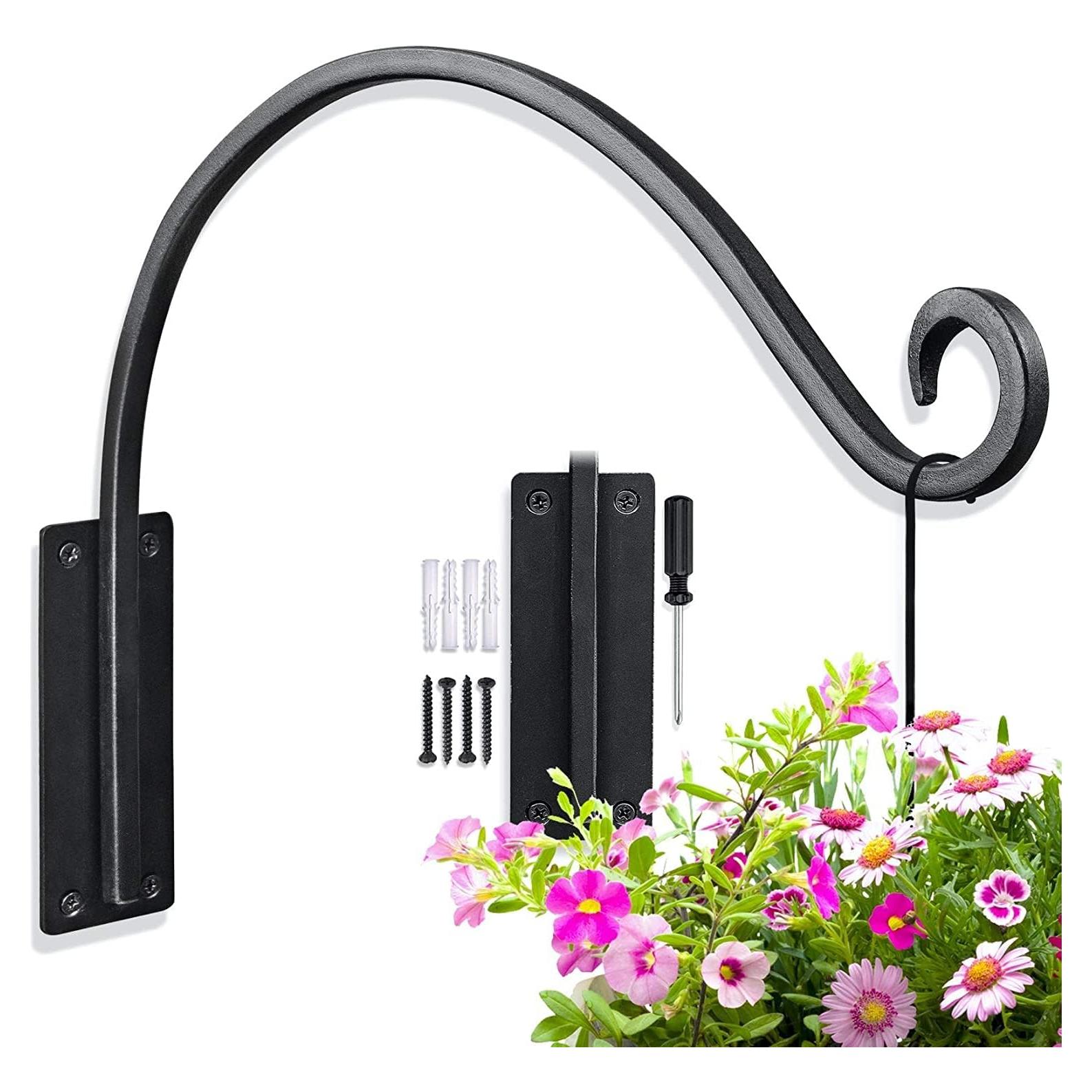 Soporte de Planta Colgante Qiang Ni 40.64 cm Negro Resistente