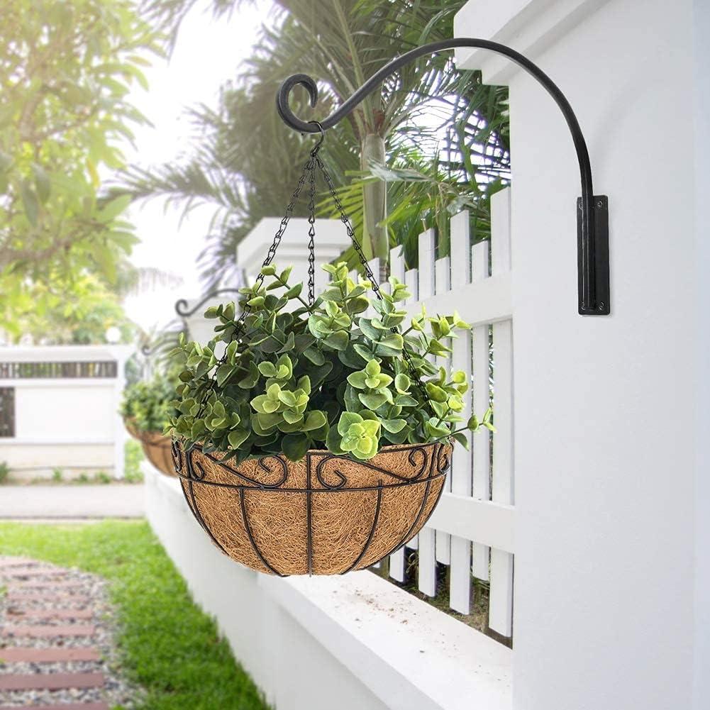 Soporte de Planta Colgante Qiang Ni 40.64 cm Negro Resistente