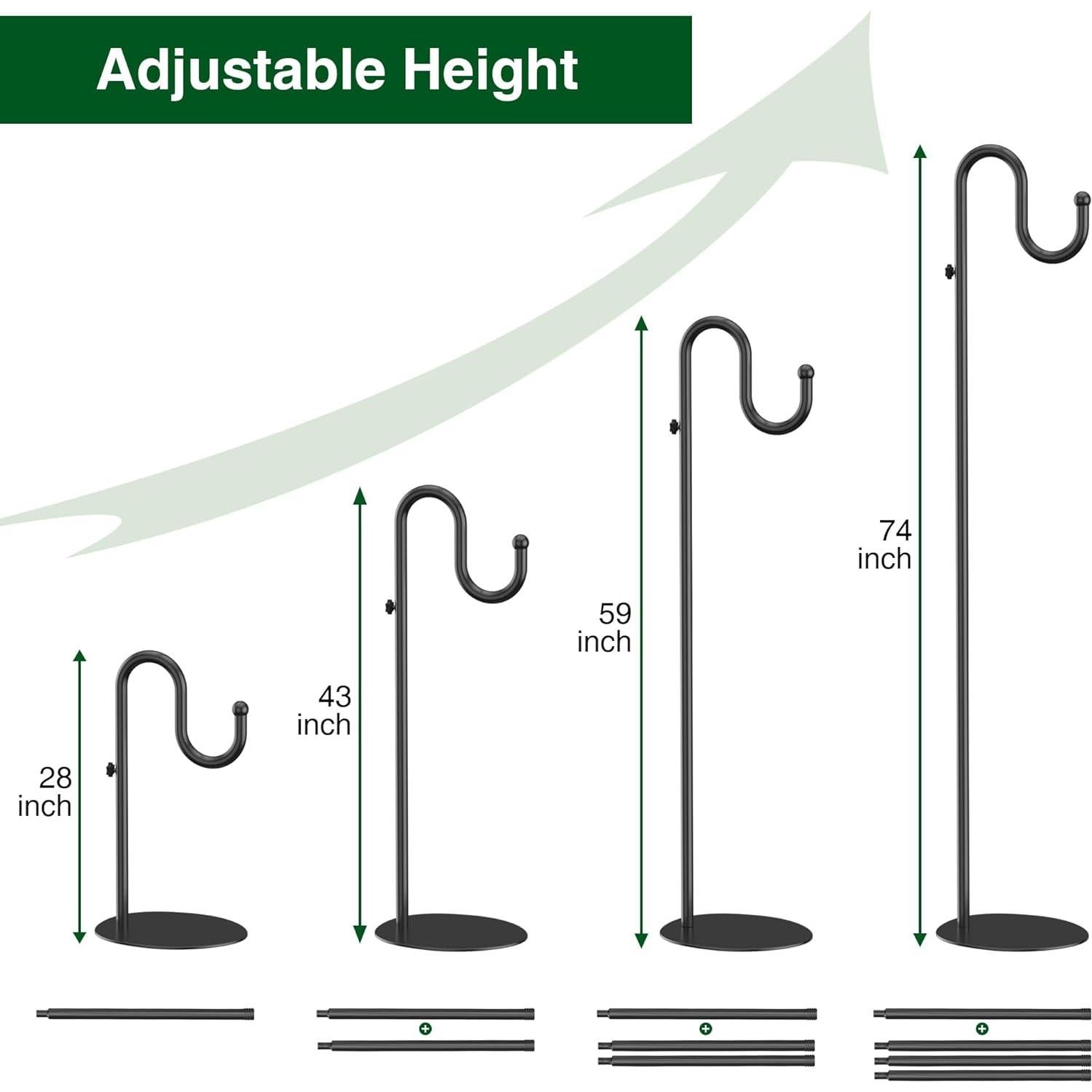 Soporte de Gancho de Pastor Niffgaff Ajustable 71-188 cm