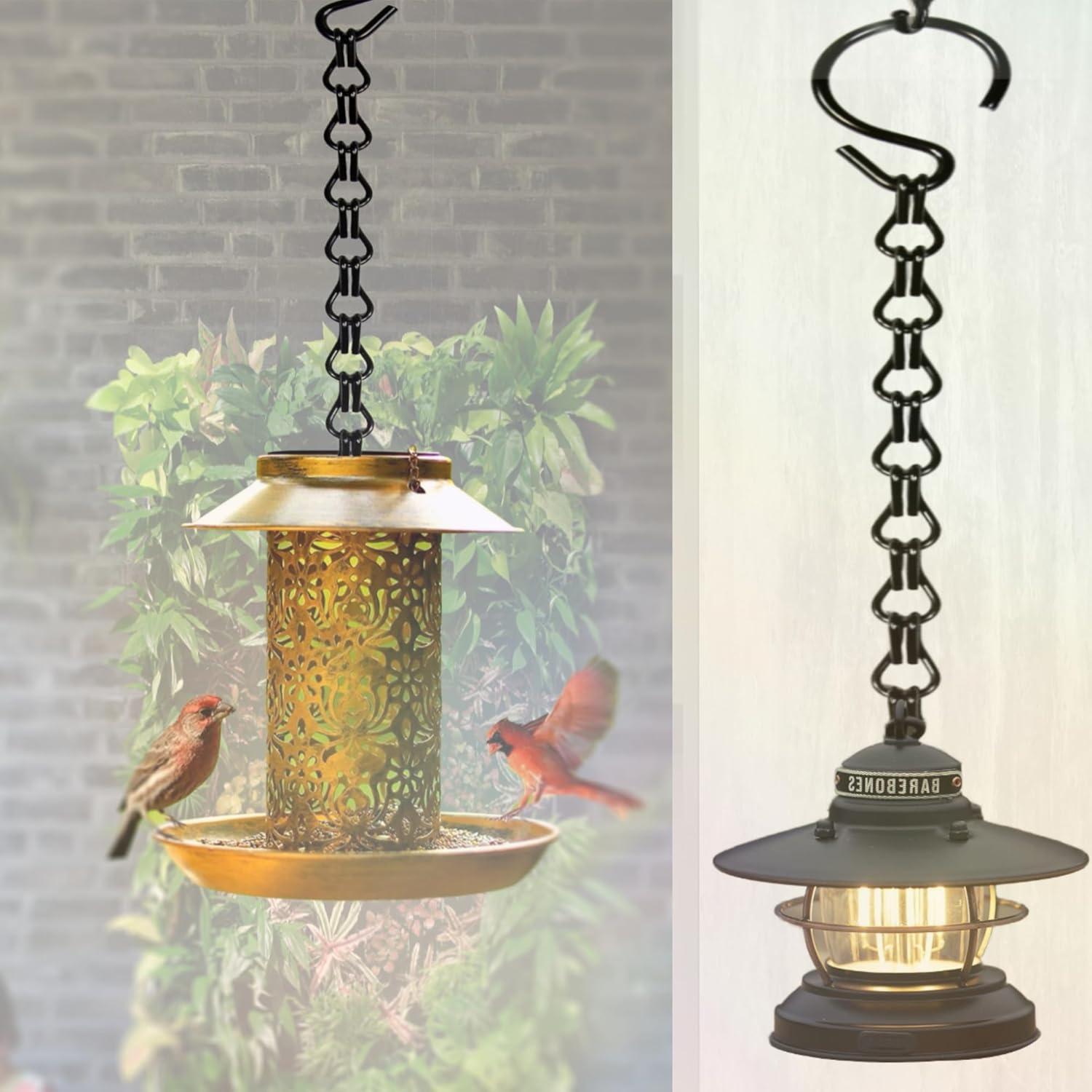 Ganchos de Metal Uarepretty 66cm 40.8kg para Jardín y Cocina