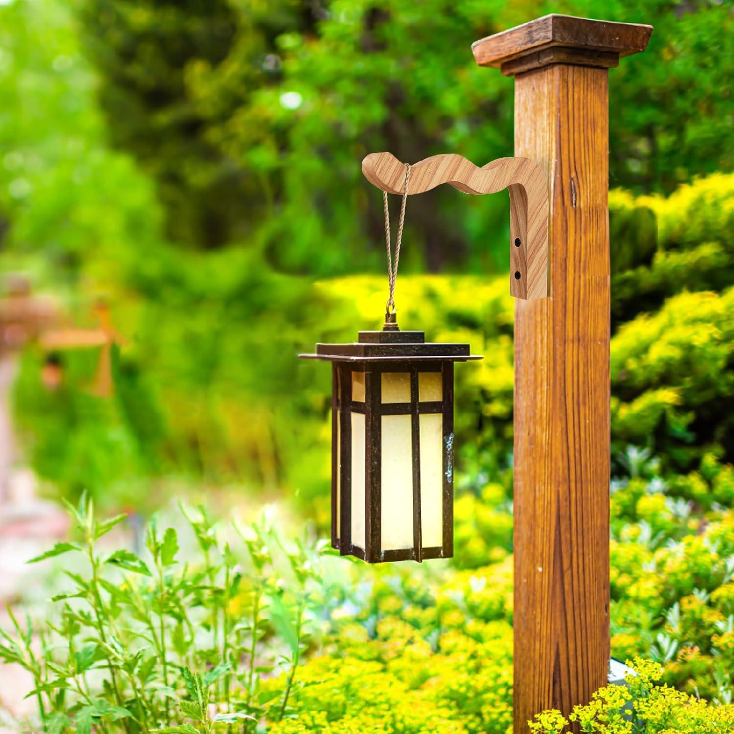 Soporte para Plantas Colgantes HCDHAKN 17 cm Madera Natural 2 Pcs