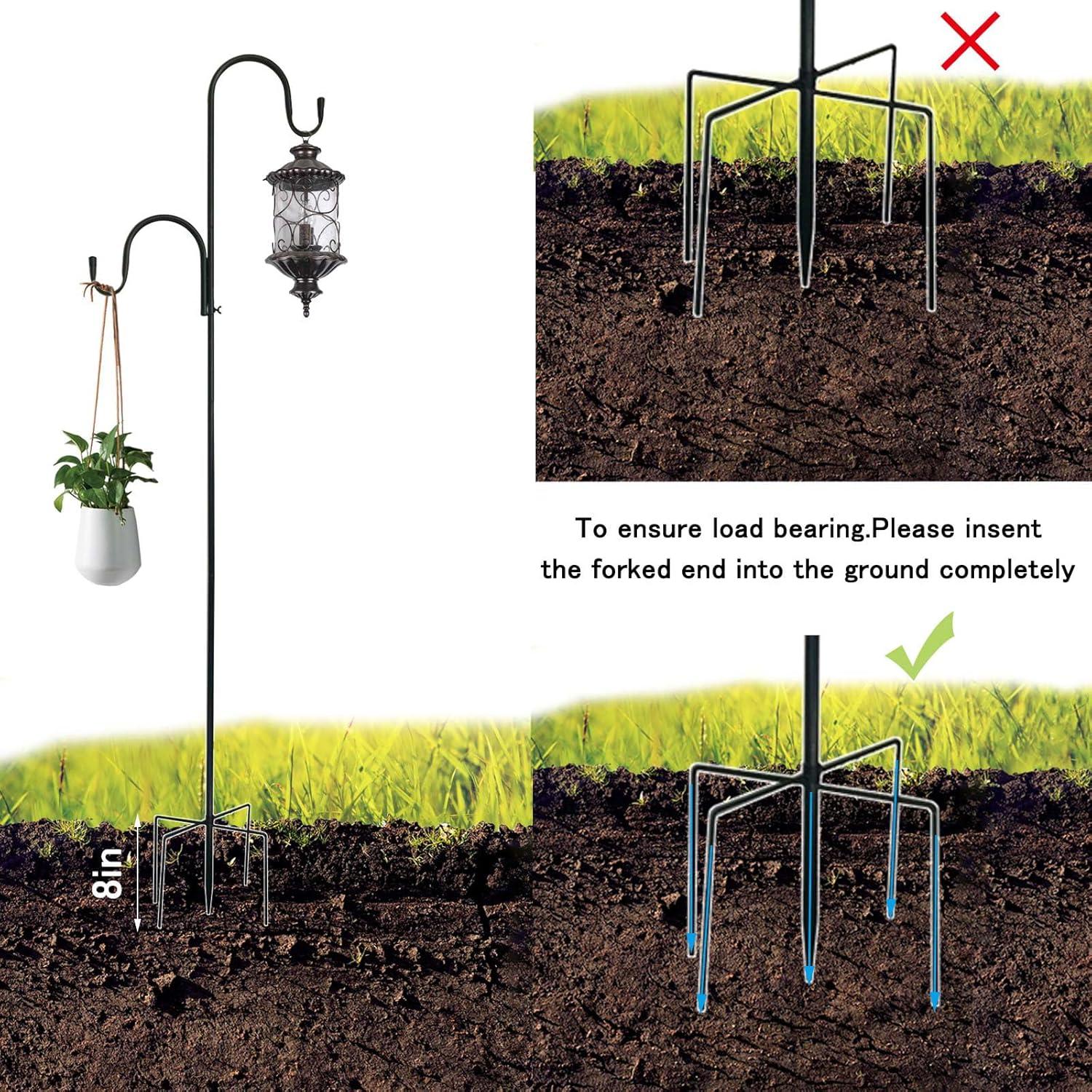 Gancho de Pastor Doble MIPON 198 cm Ajustable para Jardín