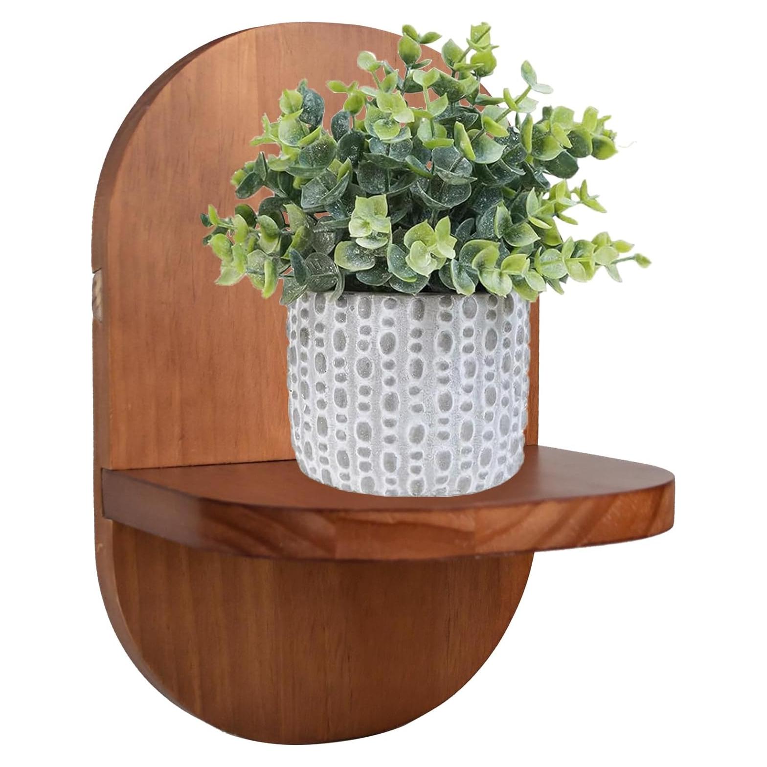 Estante de Pared ARTORA de Madera Negro 21.8x5.2 cm Decorativo