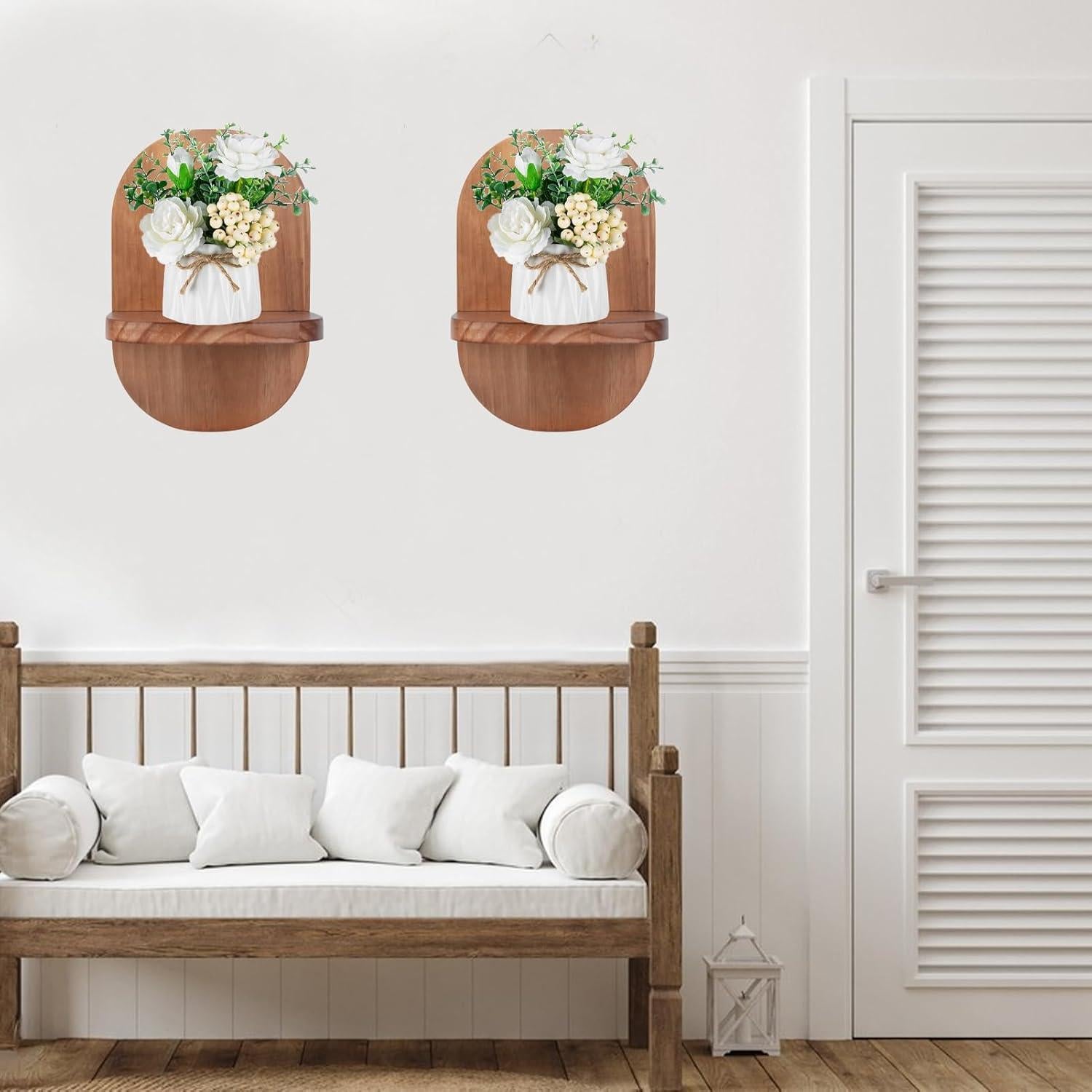 Estante de Pared ARTORA de Madera Negro 21.8x5.2 cm Decorativo