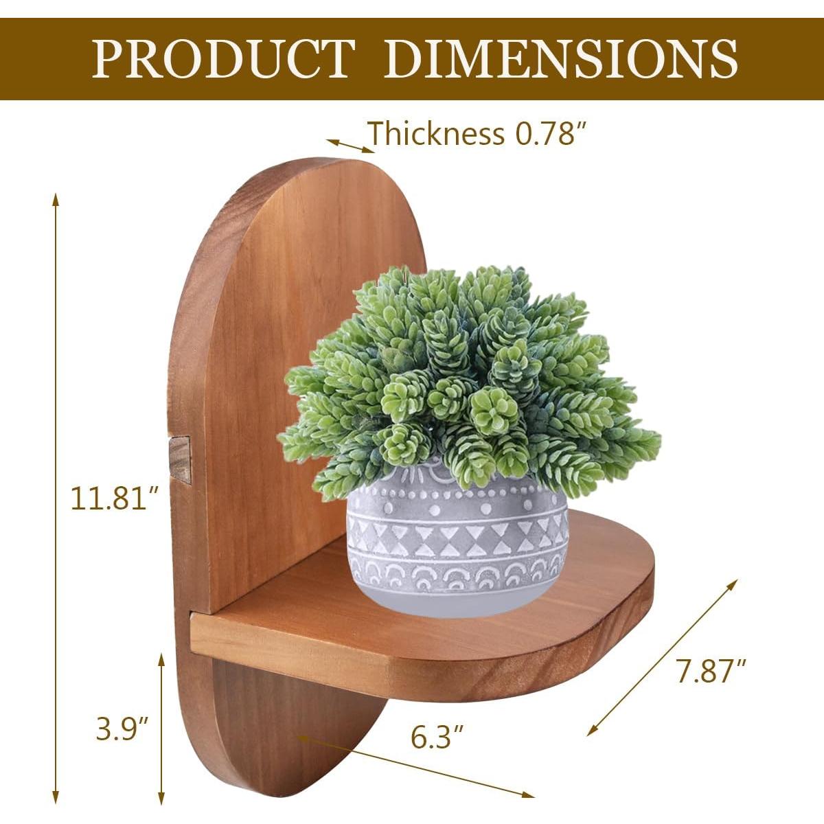 Estante de Pared ARTORA de Madera Negro 21.8x5.2 cm Decorativo