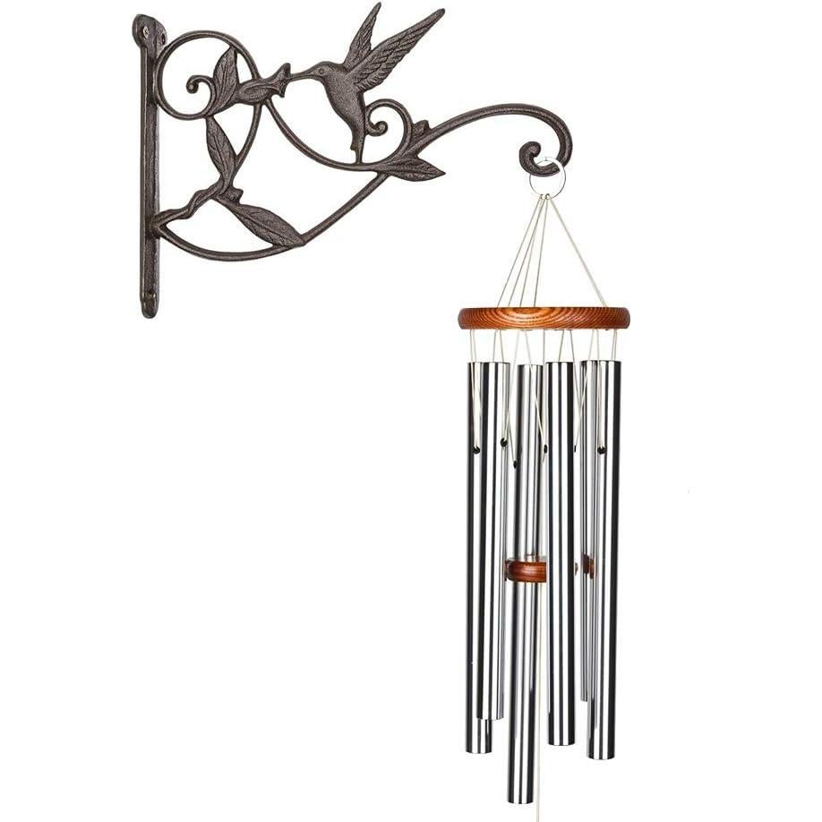 Soporte Colgante para Plantas WOOYAN - Hierro Fundido Negro 2 Piezas