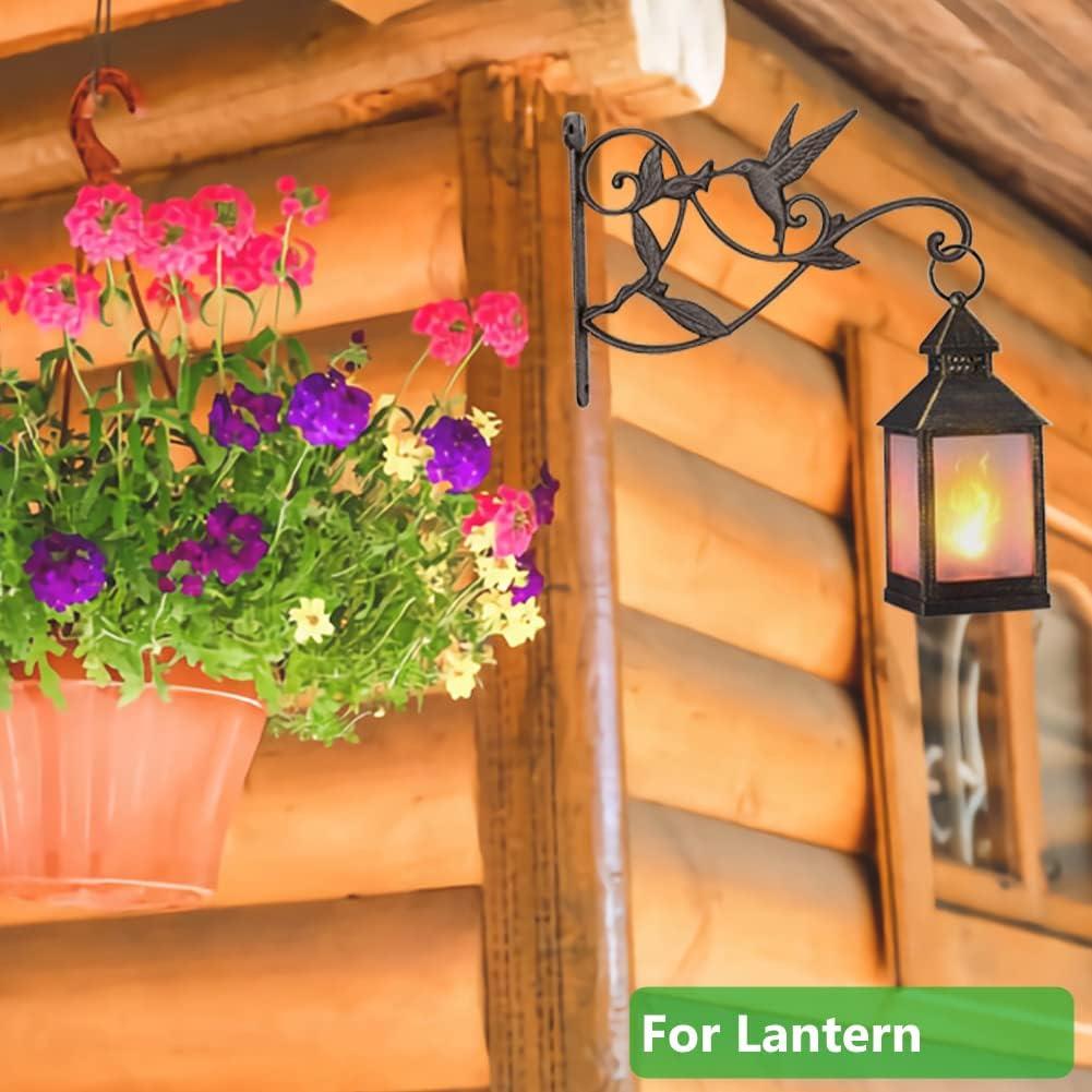 Soporte Colgante para Plantas WOOYAN - Hierro Fundido Negro 2 Piezas