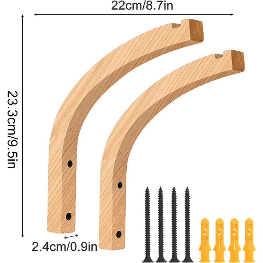 Ganchos de Madera para Plantas Kaxich - 2 Piezas 23.3x22cm
