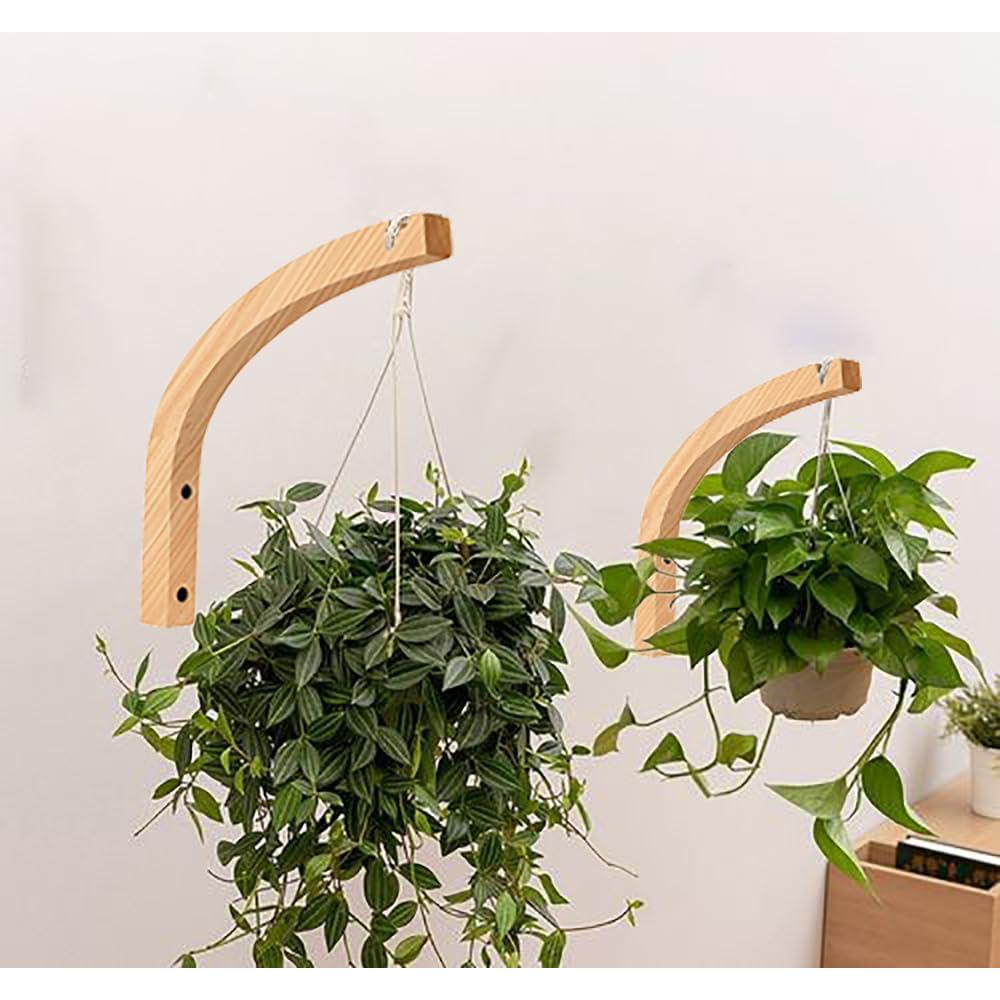 Ganchos de Madera para Plantas Kaxich - 2 Piezas 23.3x22cm