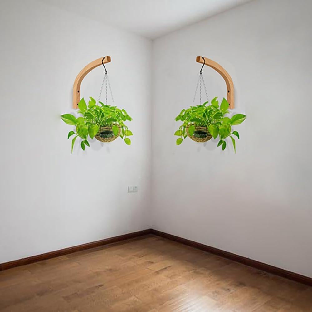 Ganchos de Madera para Plantas Kaxich - 2 Piezas 23.3x22cm