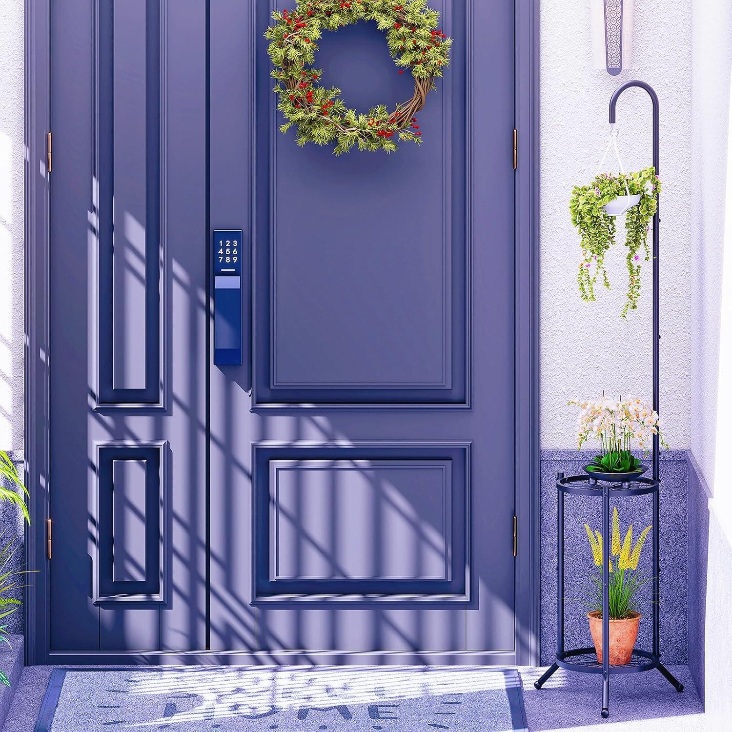 Soporte Colgante para Plantas 2 Niveles Chentingjiaju Negro