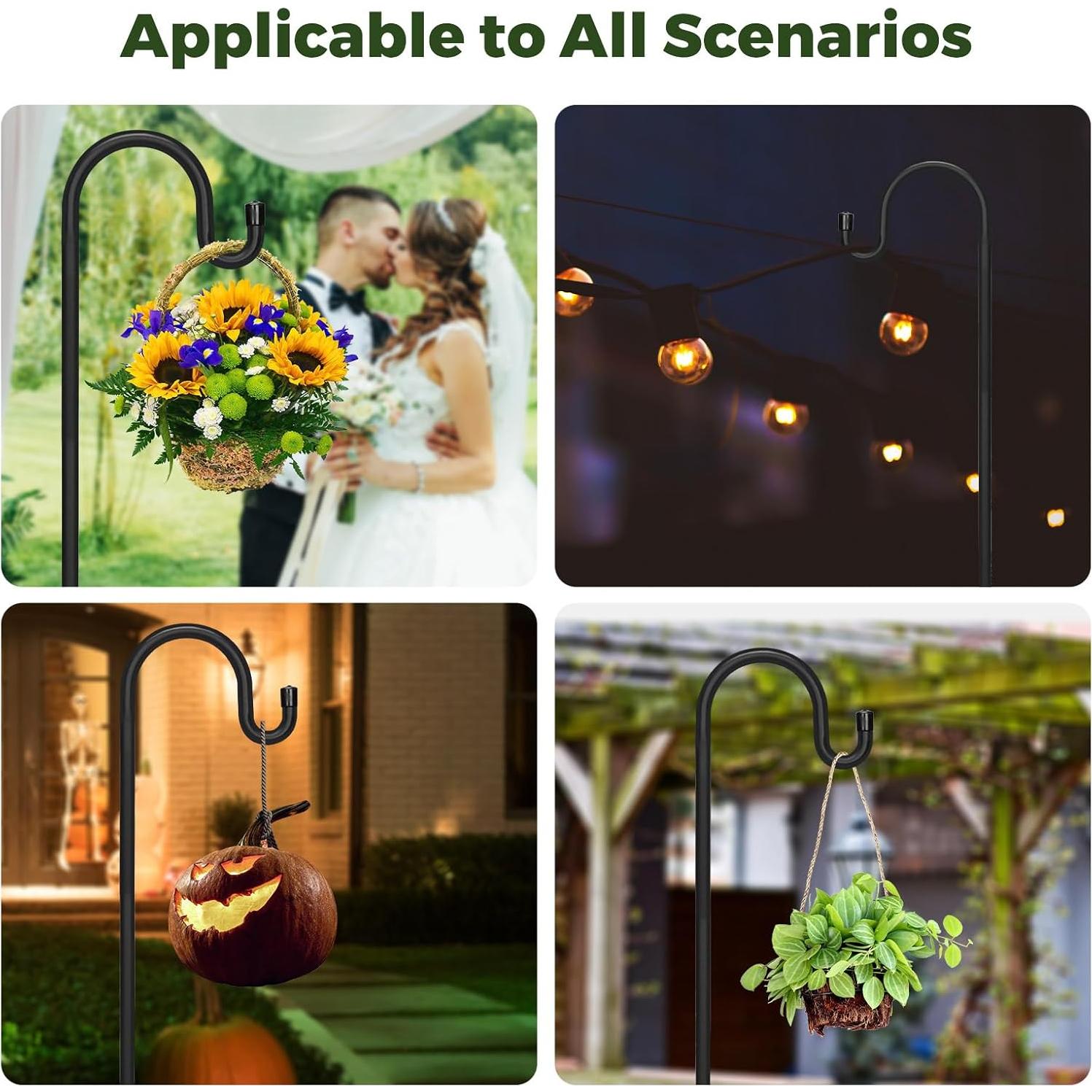 Ganchos Ajustables Kingsyard 193 cm para Comederos de Aves