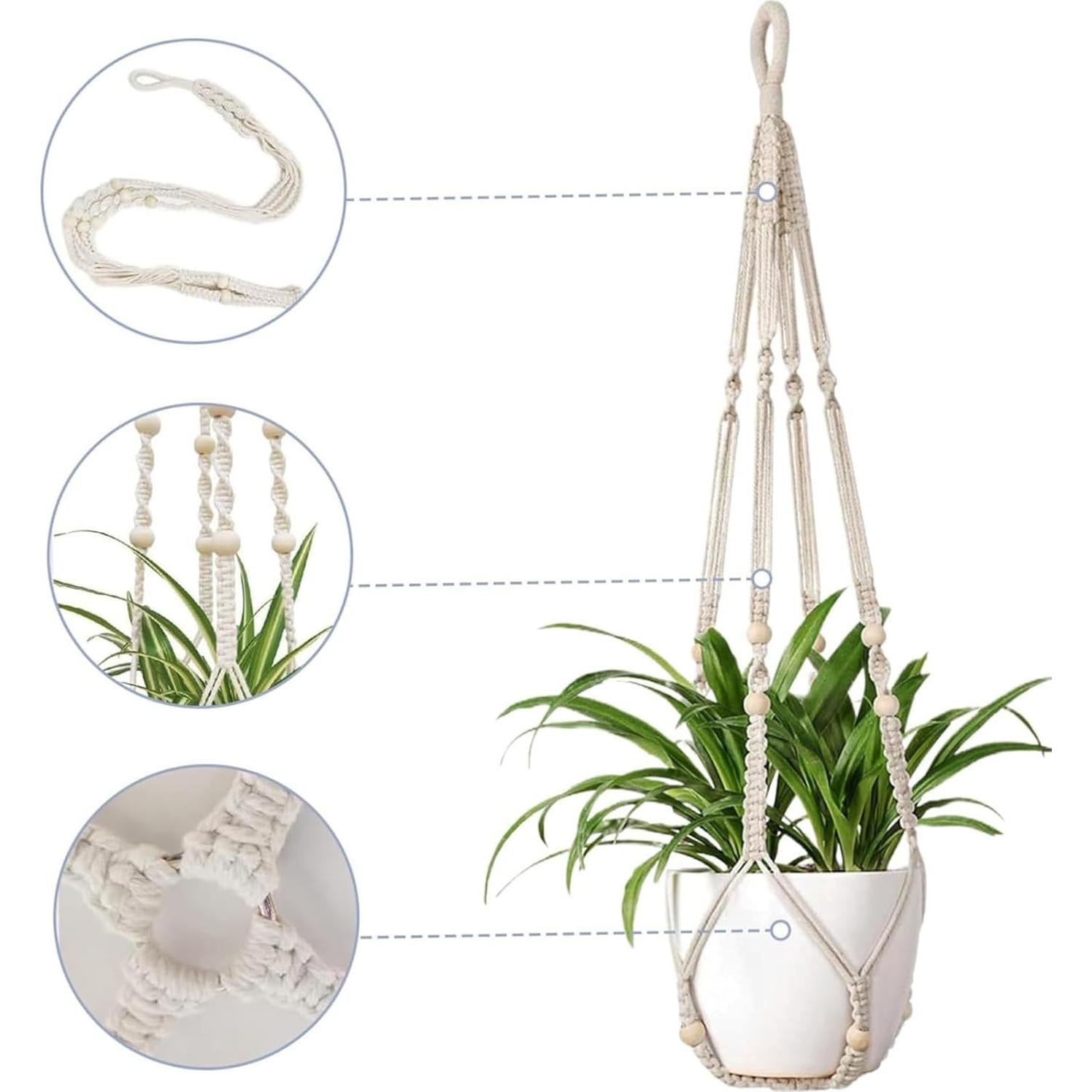 Soporte Colgante para Plantas DANELYNN 88.9 cm Algodón Boho