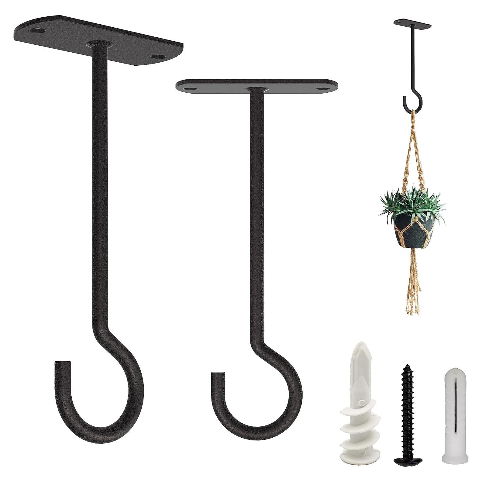 Ganchos de Techo NACETURE 12.7 cm Alta Resistencia 2 Pzs