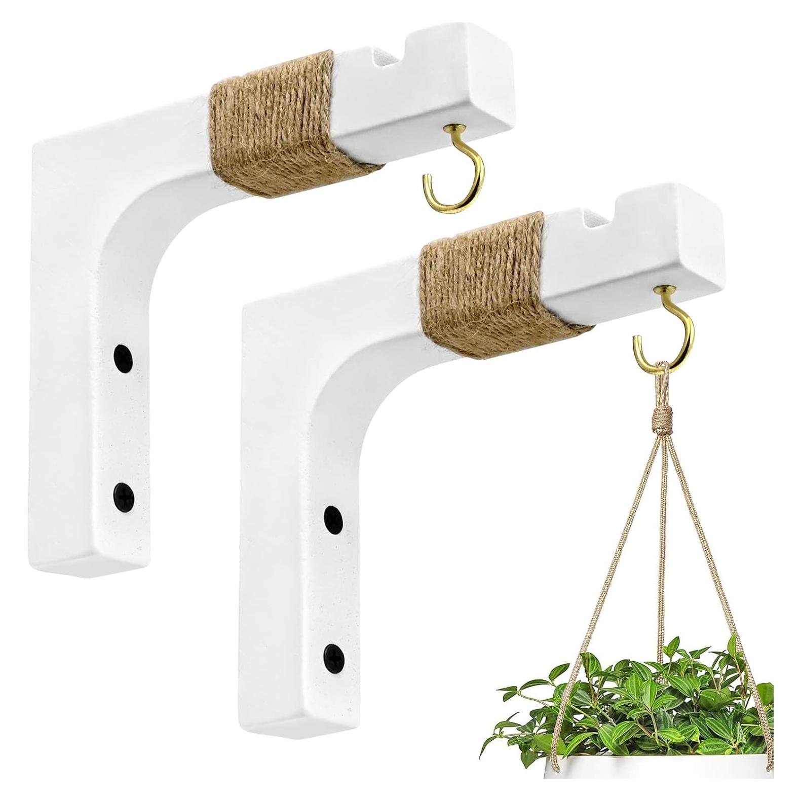 Ganchos de Madera para Colgar Plantas Micovay - 2 Piezas