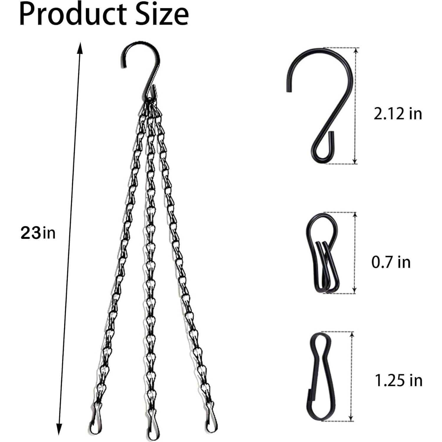 Cadena Colgante PCTC 58.42 cm para Jardín - 3 Puntos, 9 kg