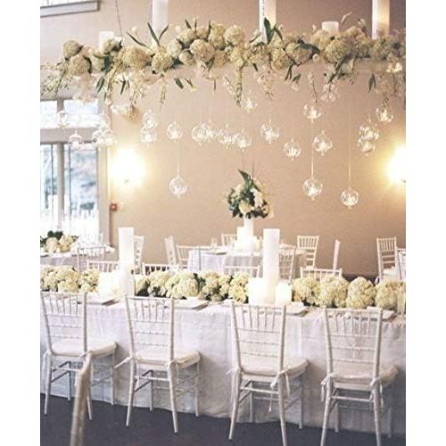 Soporte de Vela Colgante de Vidrio NUPTIO 12 Pcs 8cm Decoración