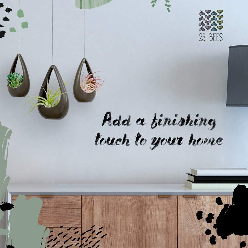 Macetas Colgantes de Cerámica 23 Abejas - Paquete de 3 Gris