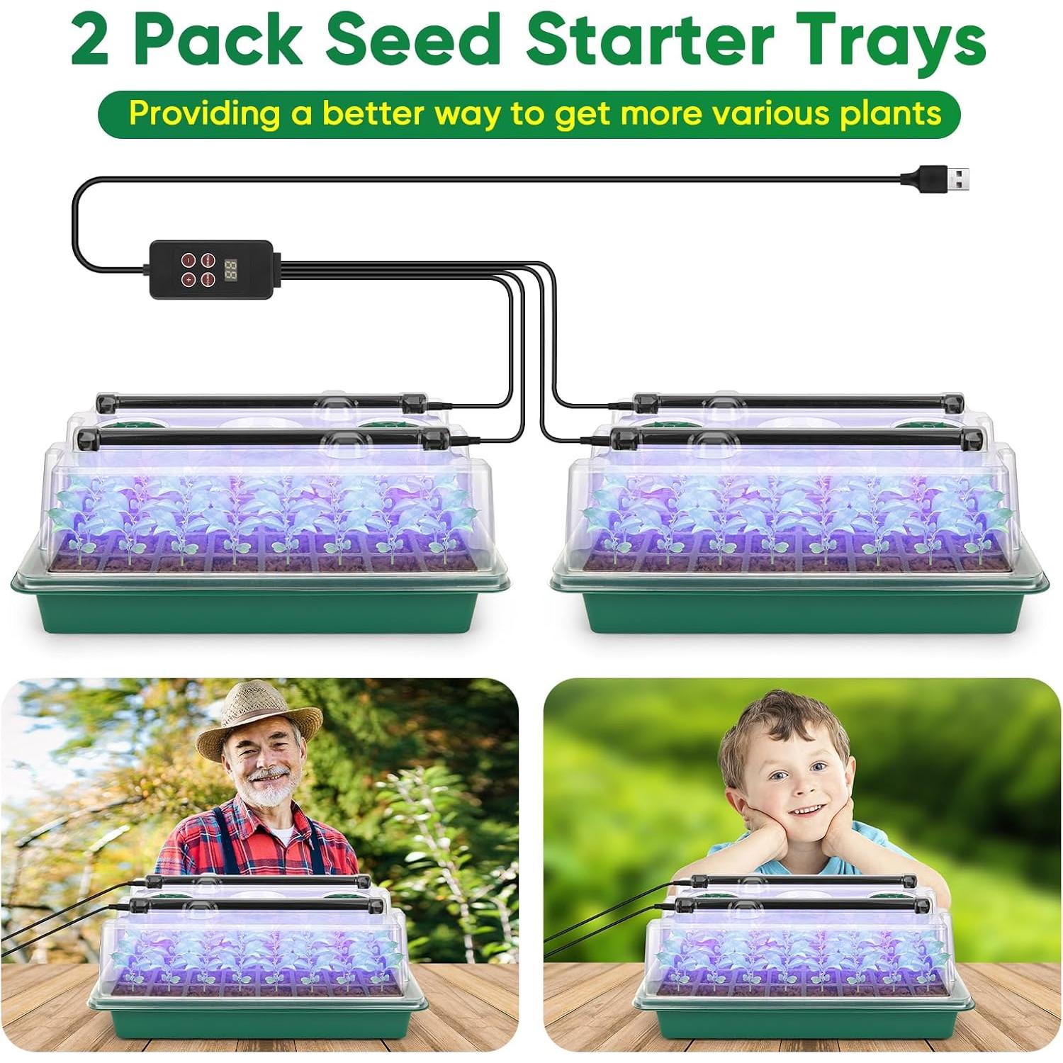 Bandeja de Inicio de Semillas BlumWay 80 Celdas con Luz