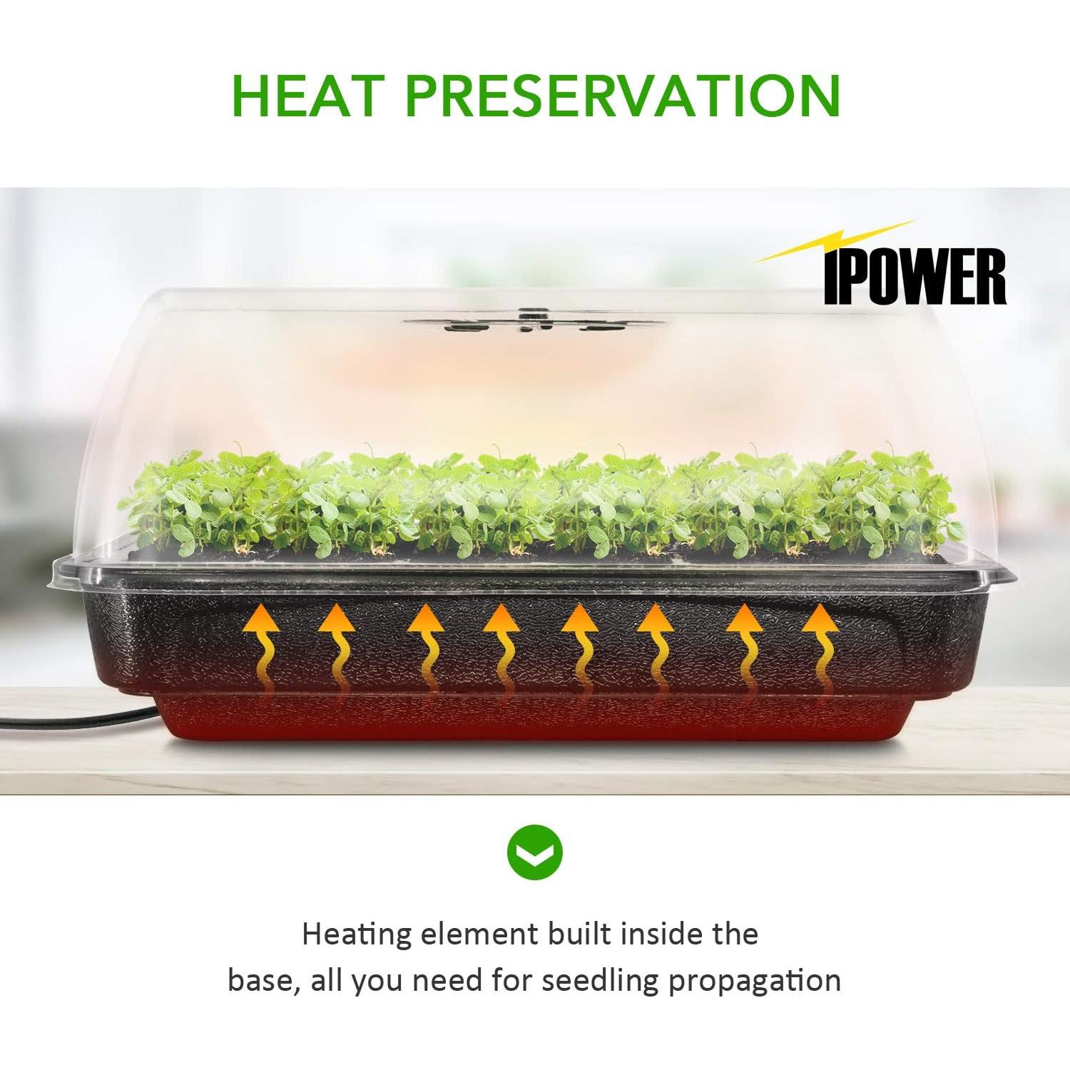 Kit de Germinación de Semillas iPower con Calentador 1-Pack