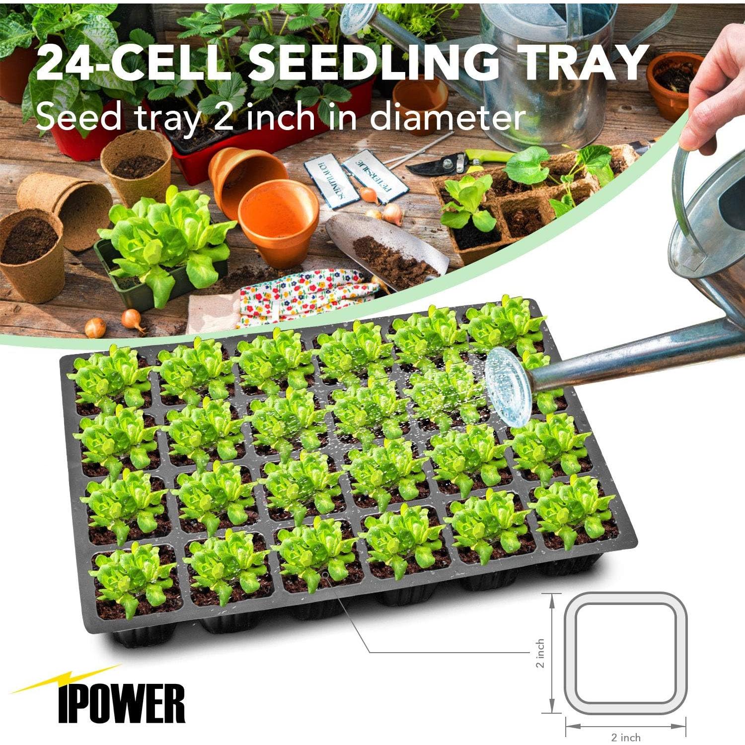 Kit de Germinación de Semillas iPower con Calentador 1-Pack