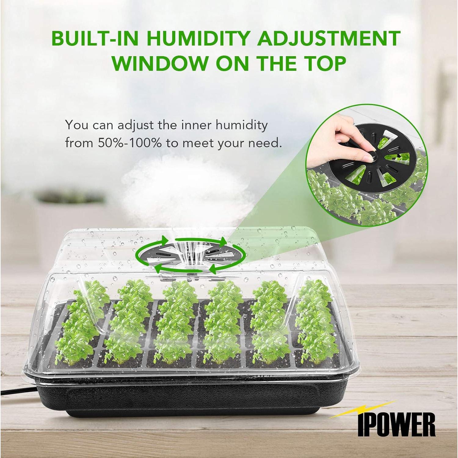 Kit de Germinación de Semillas iPower con Calentador 1-Pack