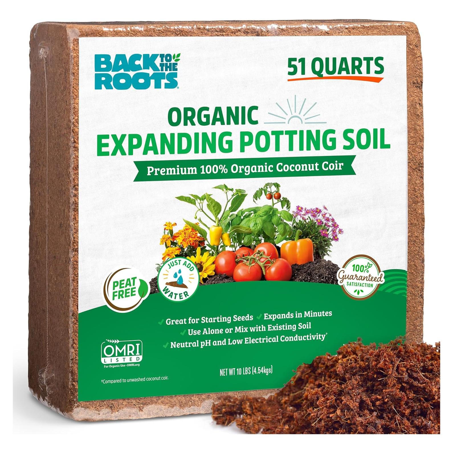 Bloque de Suelo Expansible Orgánico De Vuelta a las Raíces 51L