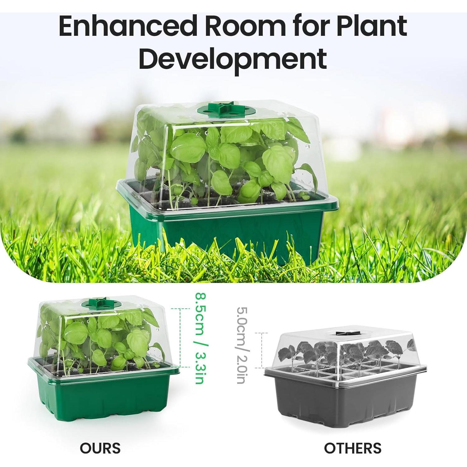 Bandeja de Inicio de Semillas MIXC con Luz LED y Temporizador