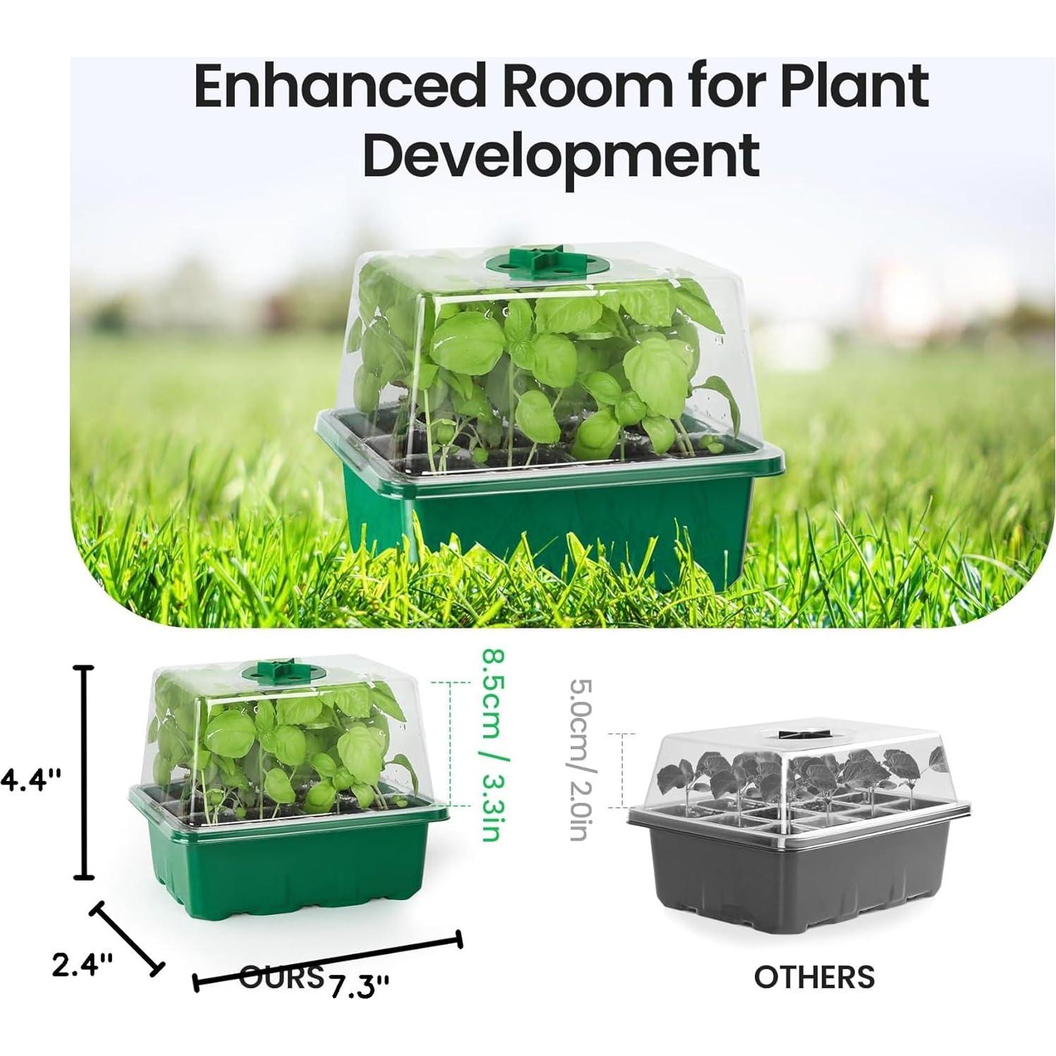 Bandeja de Inicio de Semillas MIXC con Luz LED y Temporizador