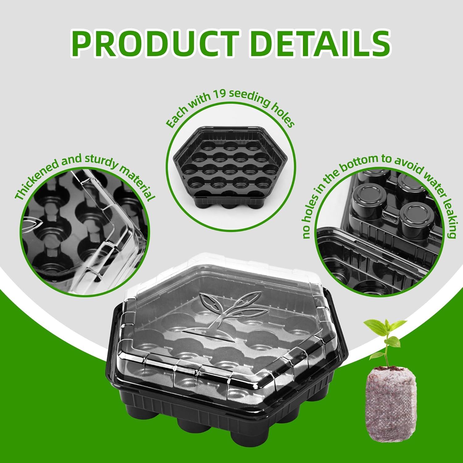 Kit de Inicio de Semillas UCandy con 100 Pellets de Turba