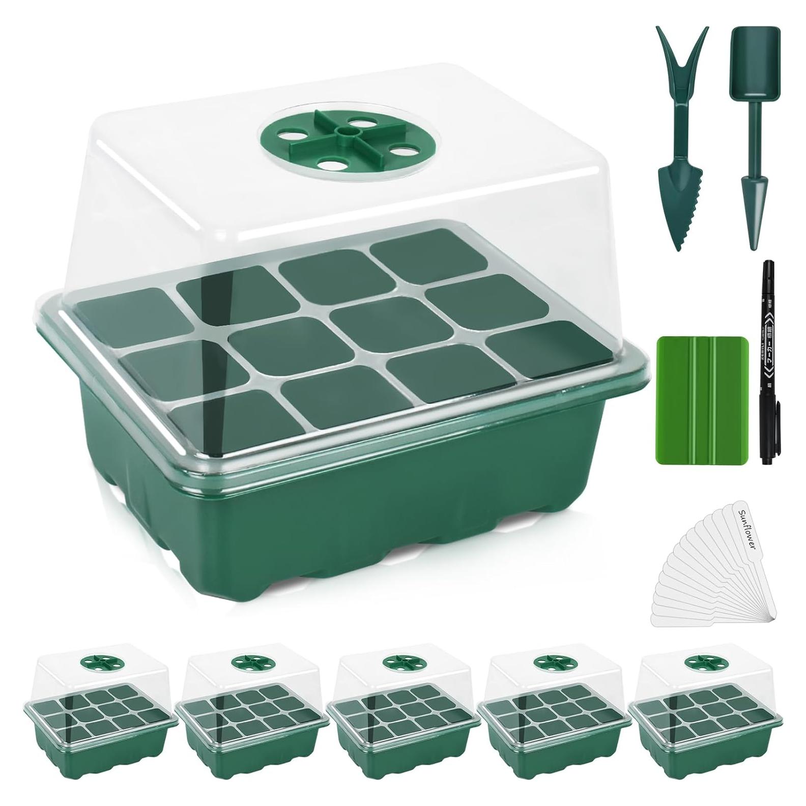 Juego de Bandejas para Iniciar Semillas Artcome - 60 Celdas