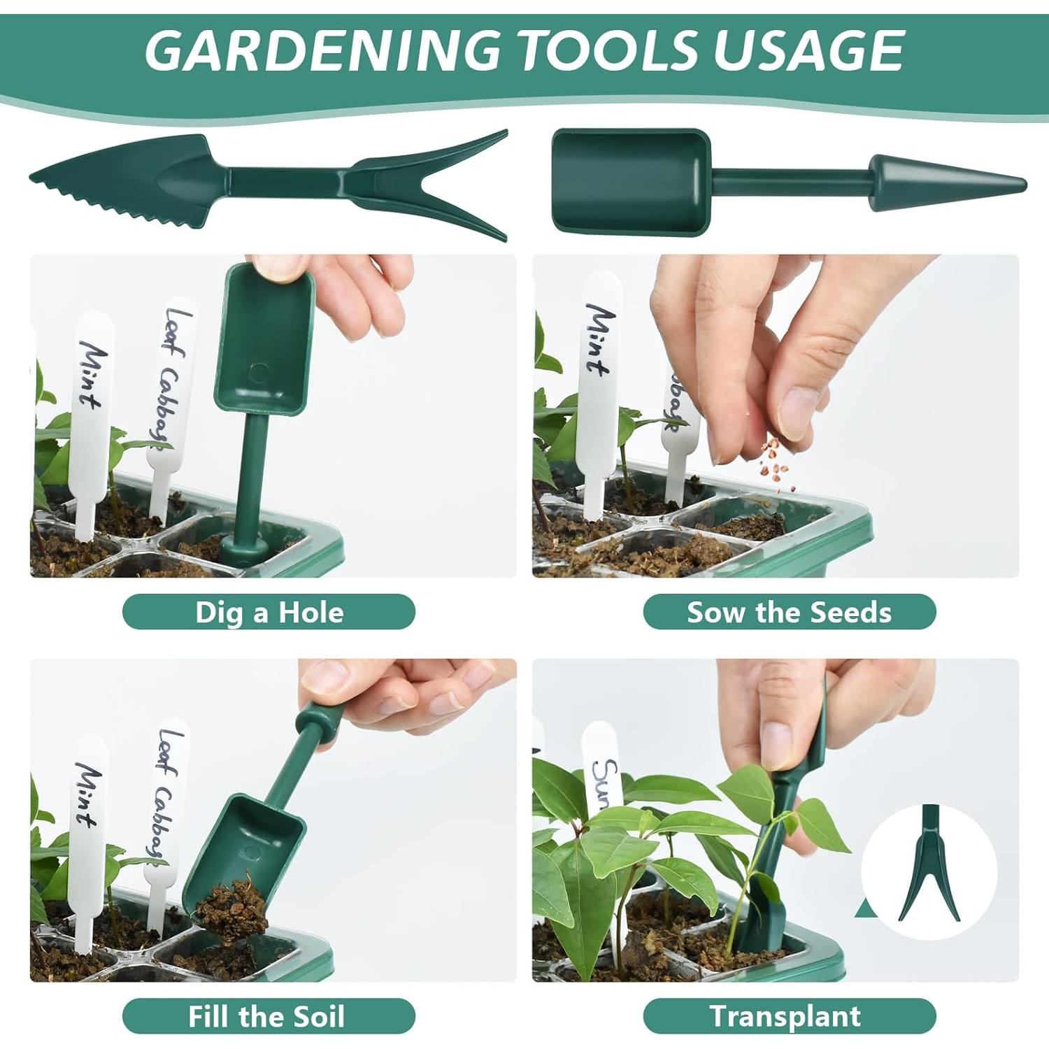 Juego de Bandejas para Iniciar Semillas Artcome - 60 Celdas