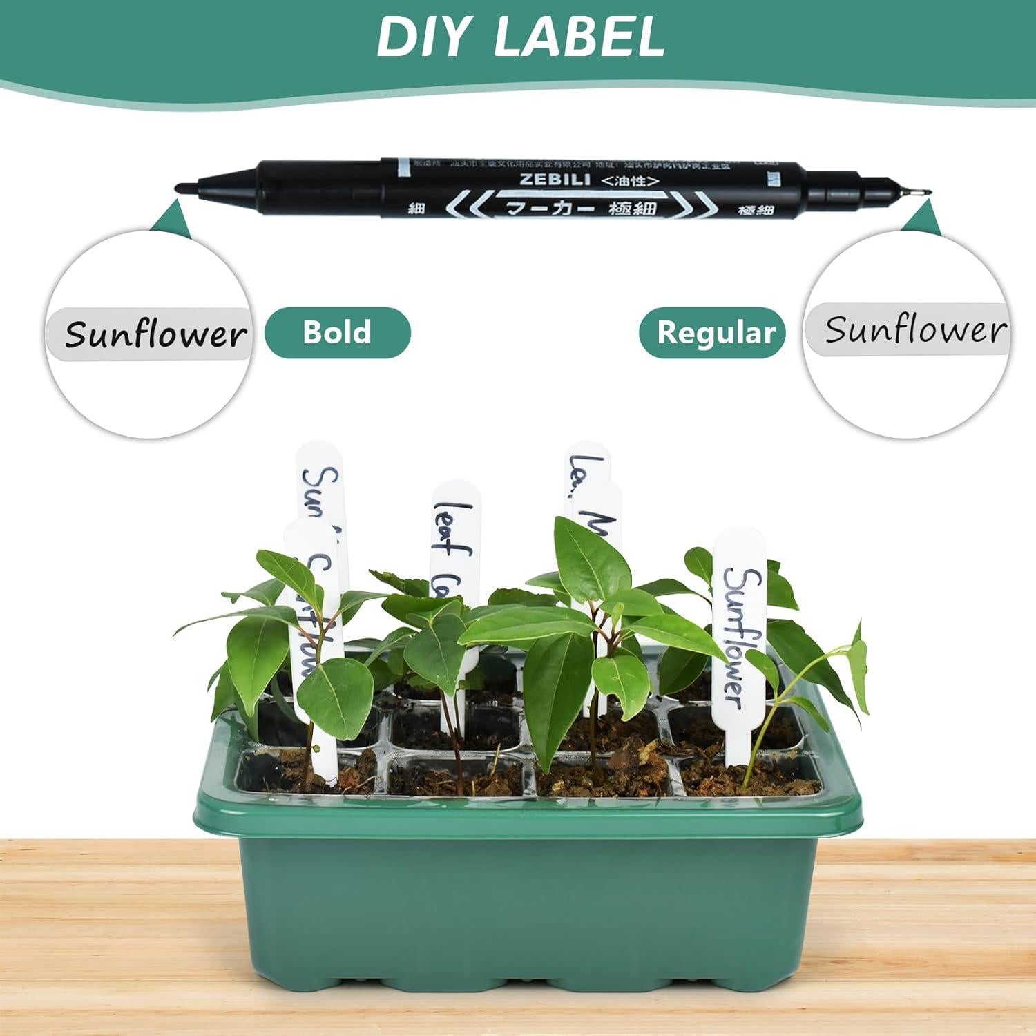 Juego de Bandejas para Iniciar Semillas Artcome - 60 Celdas