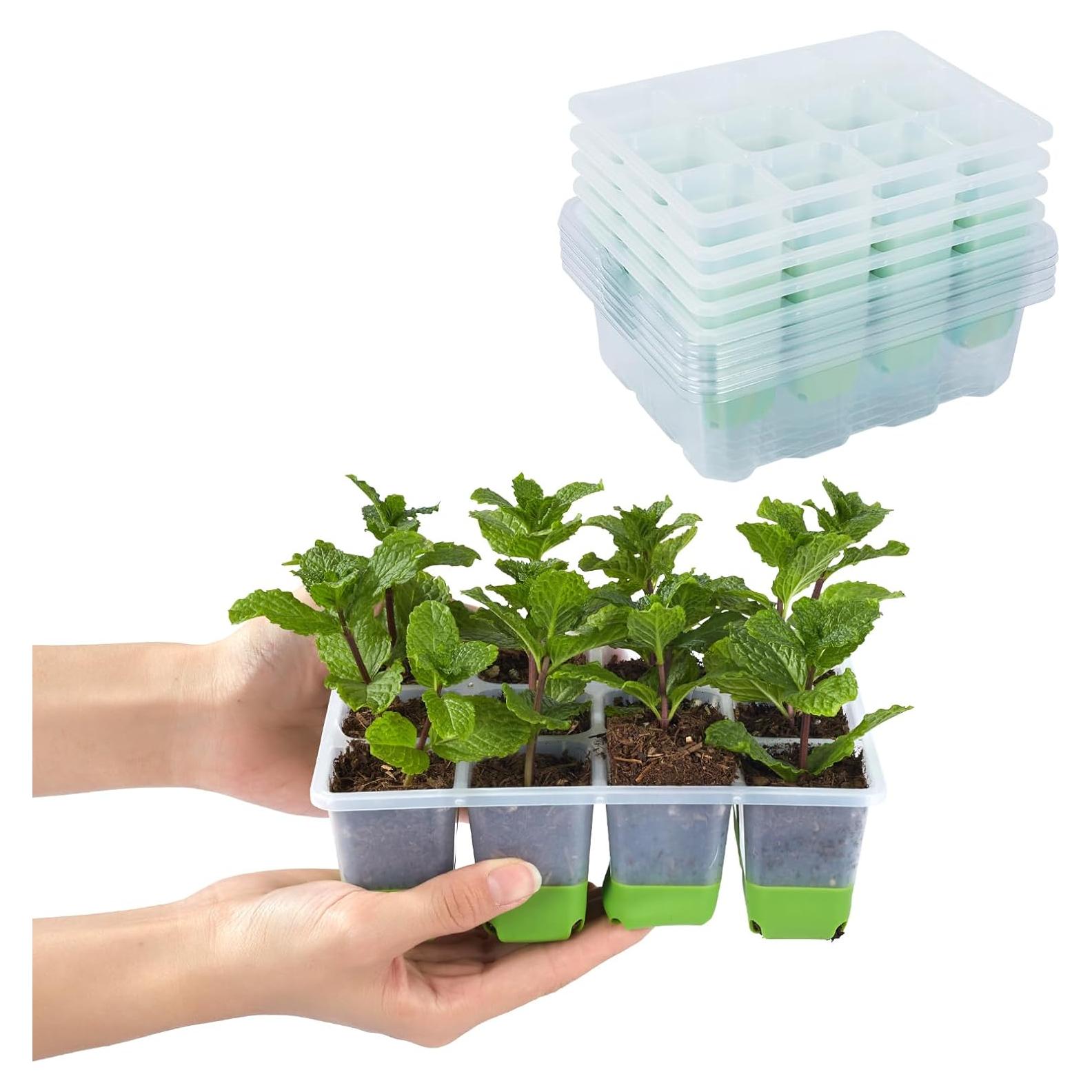 Kit de Bandejas de Inicio de Plántulas Backyard Expressions - 5 Bandejas de 60 Celdas